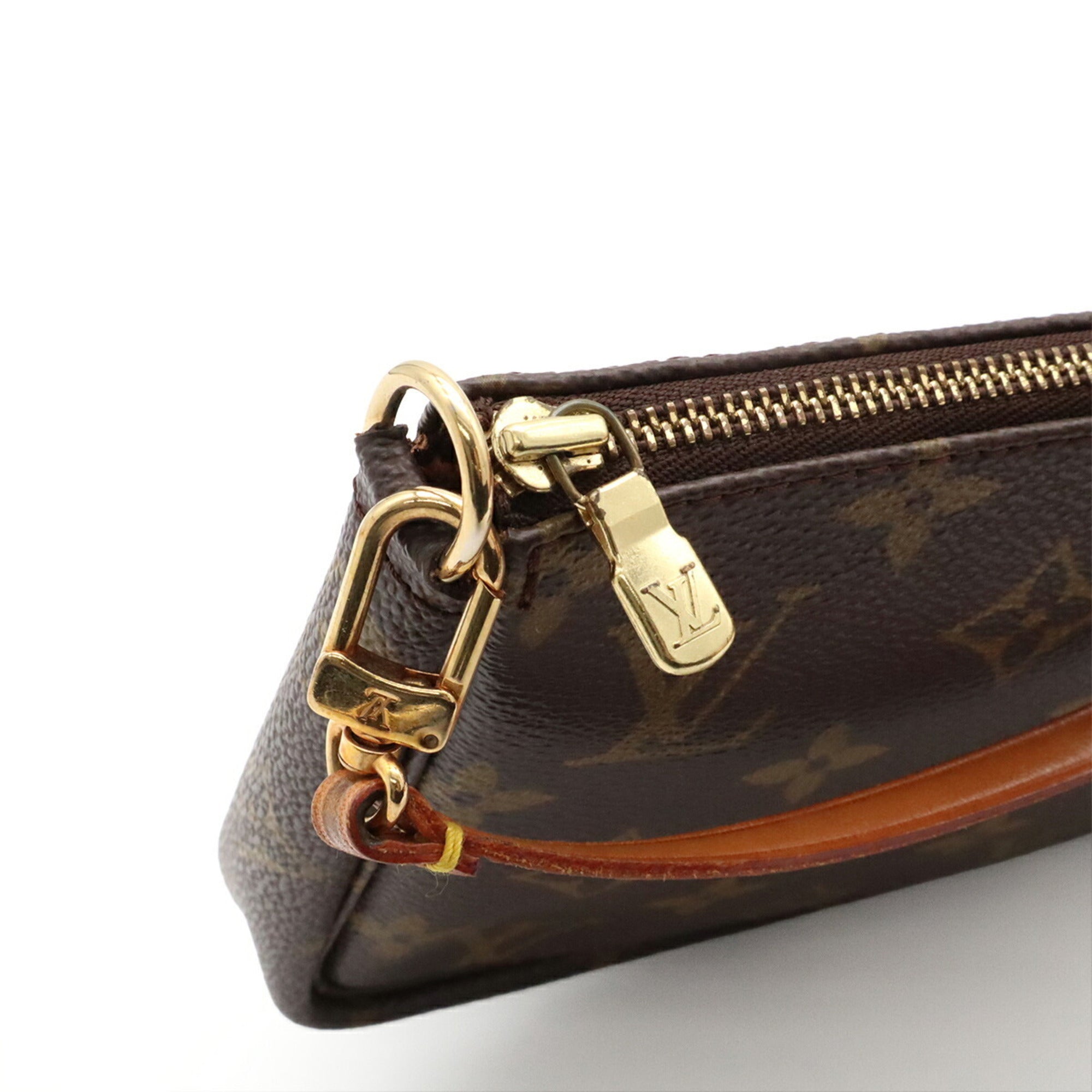 Louis Vuitton Brown Monogram Canvas Pvc Coated Canvas Handbag Pochette Pouch (Pre-Owned)