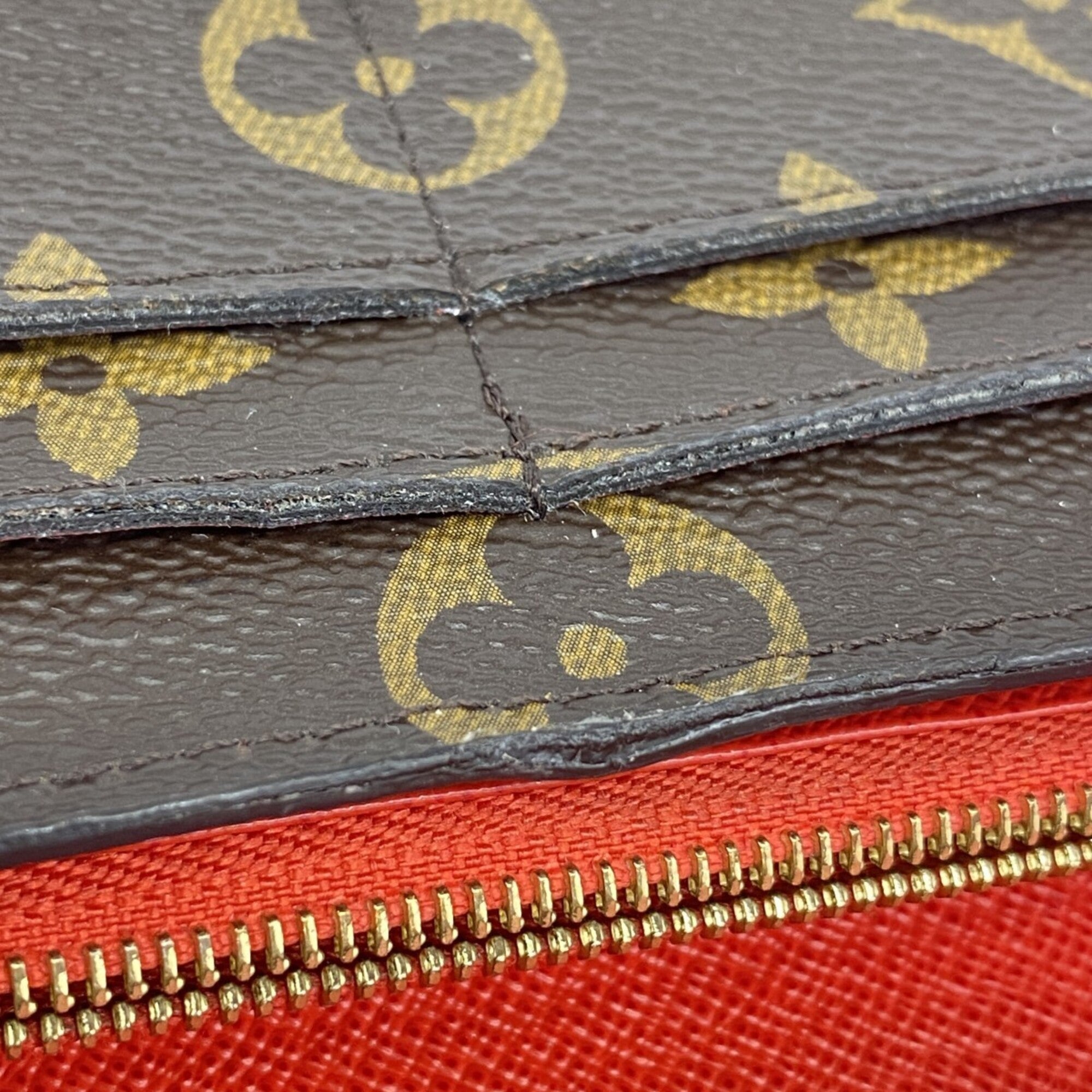 Louis Vuitton Brown Coquelicots Long Wallet (Bi-Fold) (Pre-Owned)