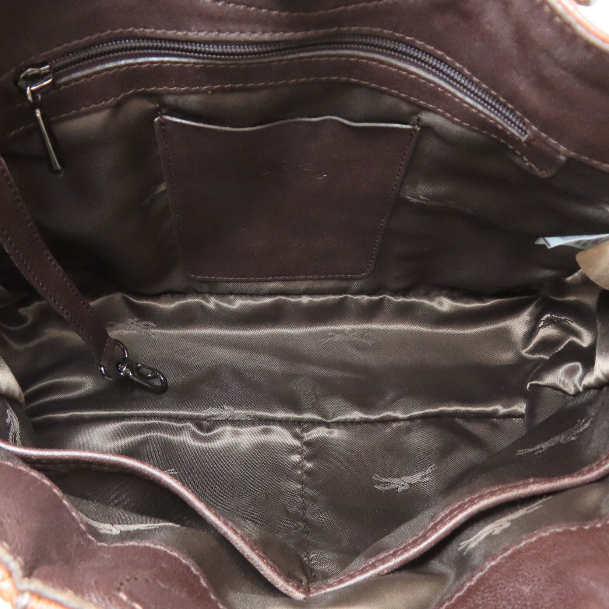 Longchamp Brown Leather Handbag (Pre-Owned)
