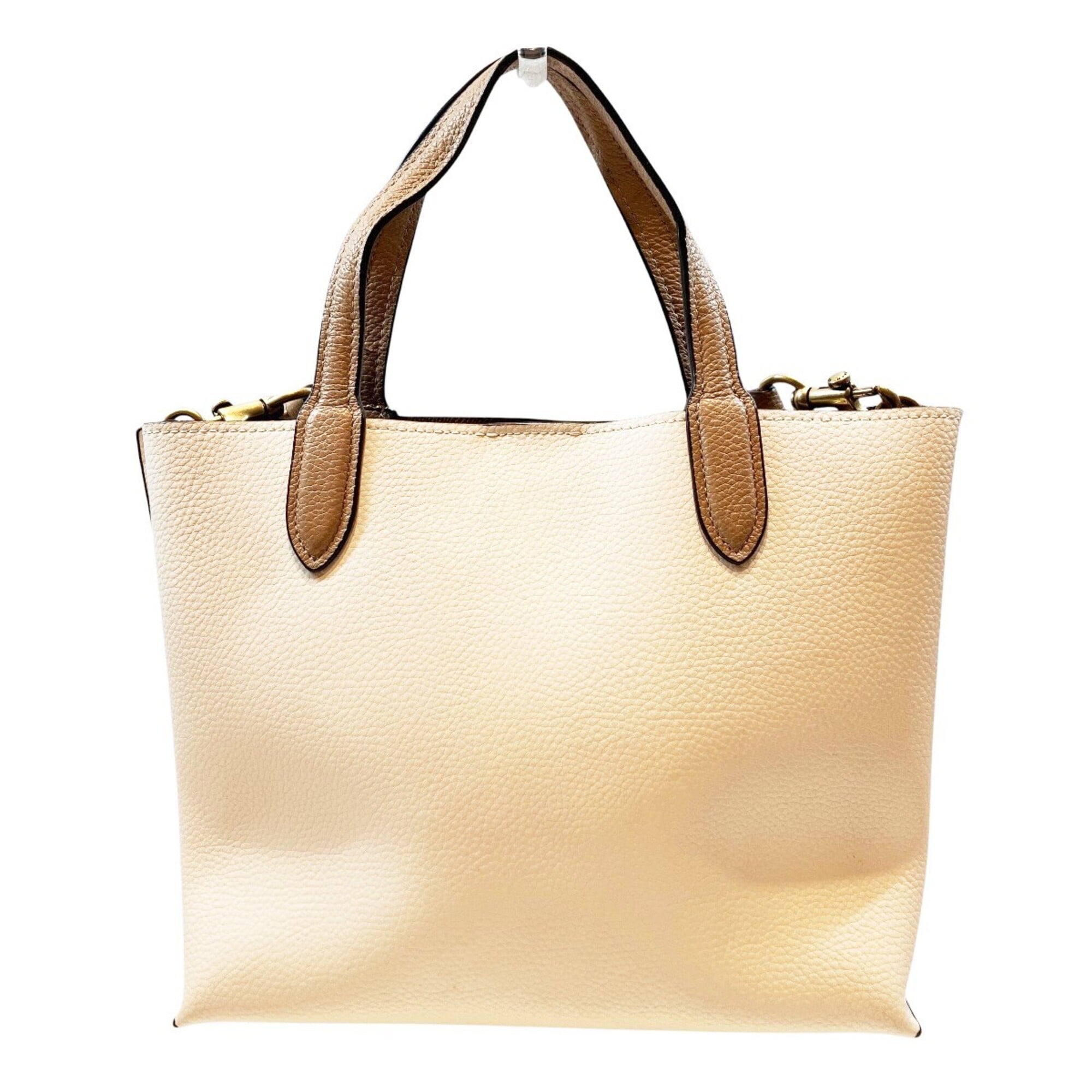 Coach White Leather Handbag (Pre-Owned)