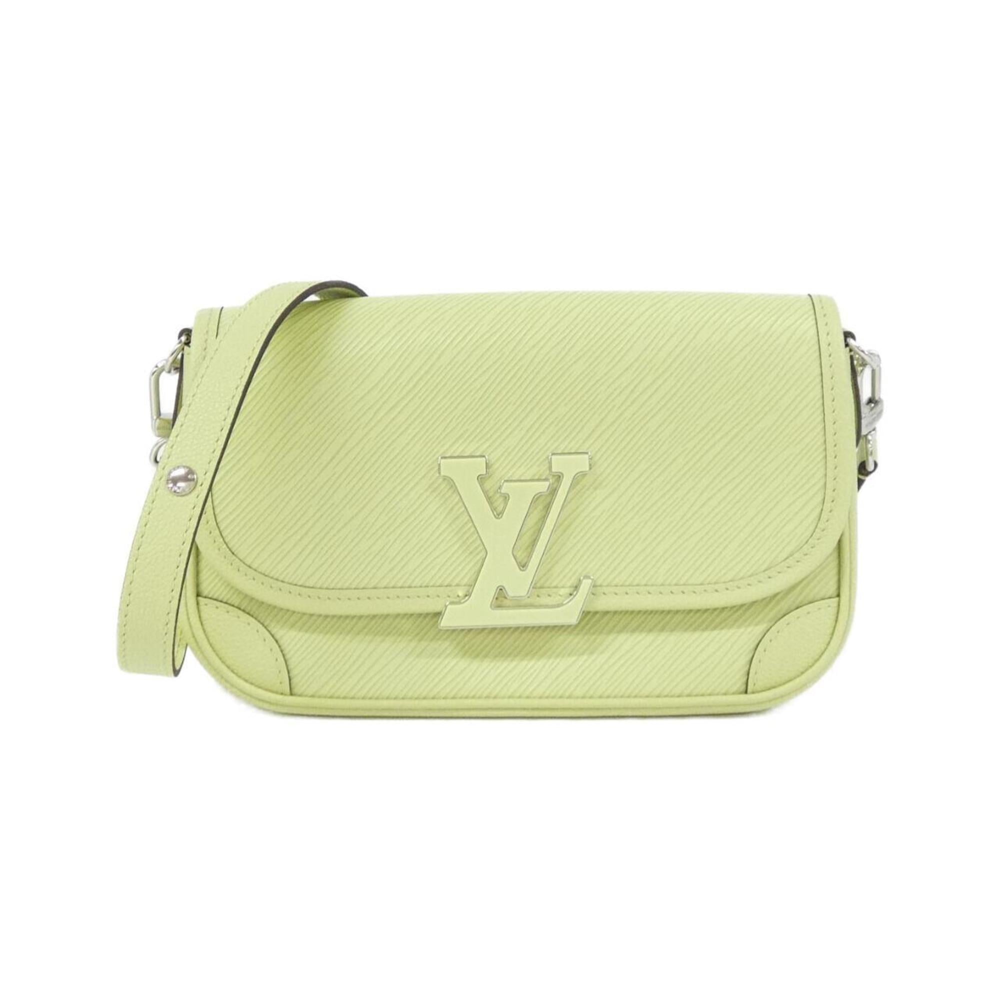 Louis Vuitton Green Leather Shoulder Bag (Pre-Owned)