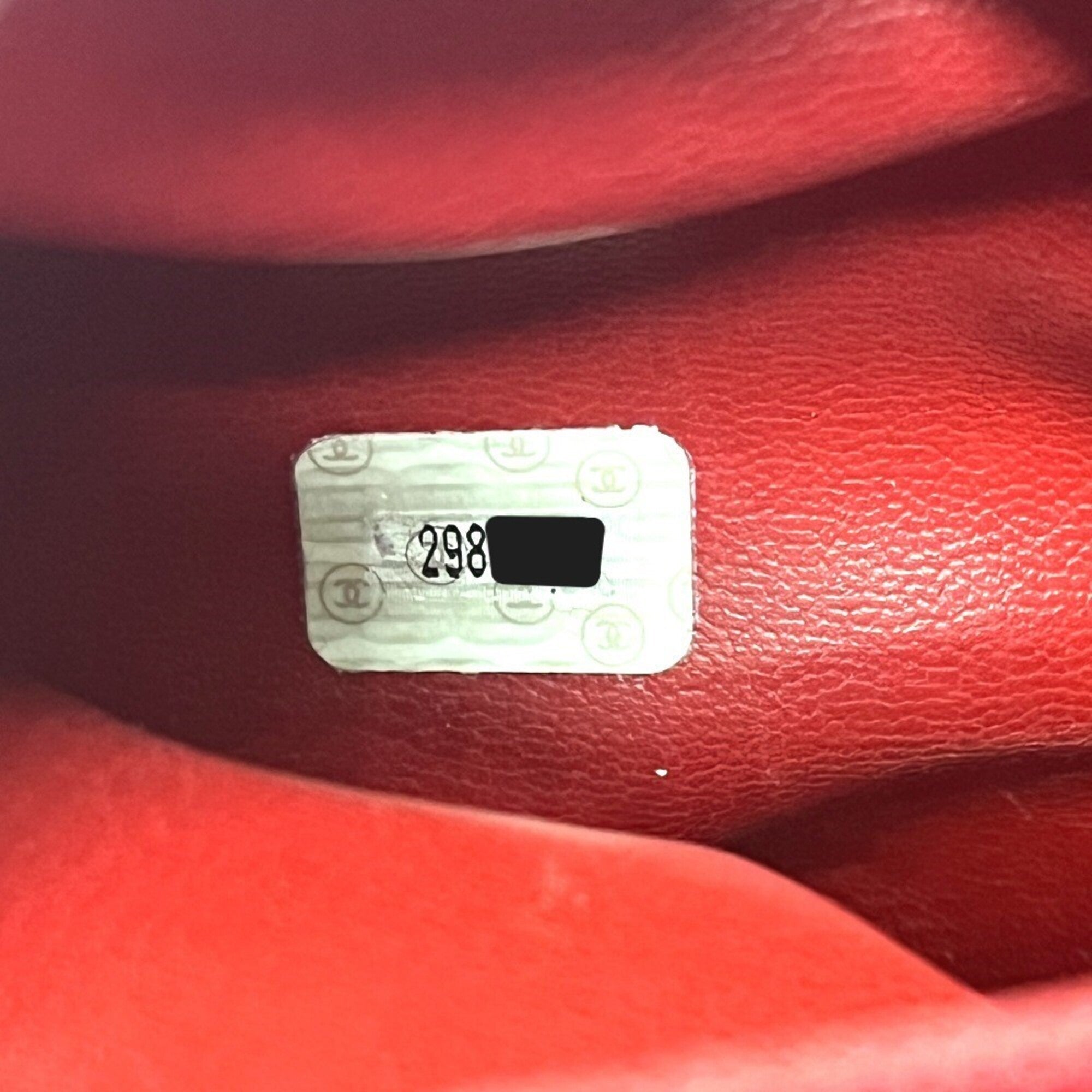 Chanel Red Color Grained Calfskin Backpack (Pre-Owned)