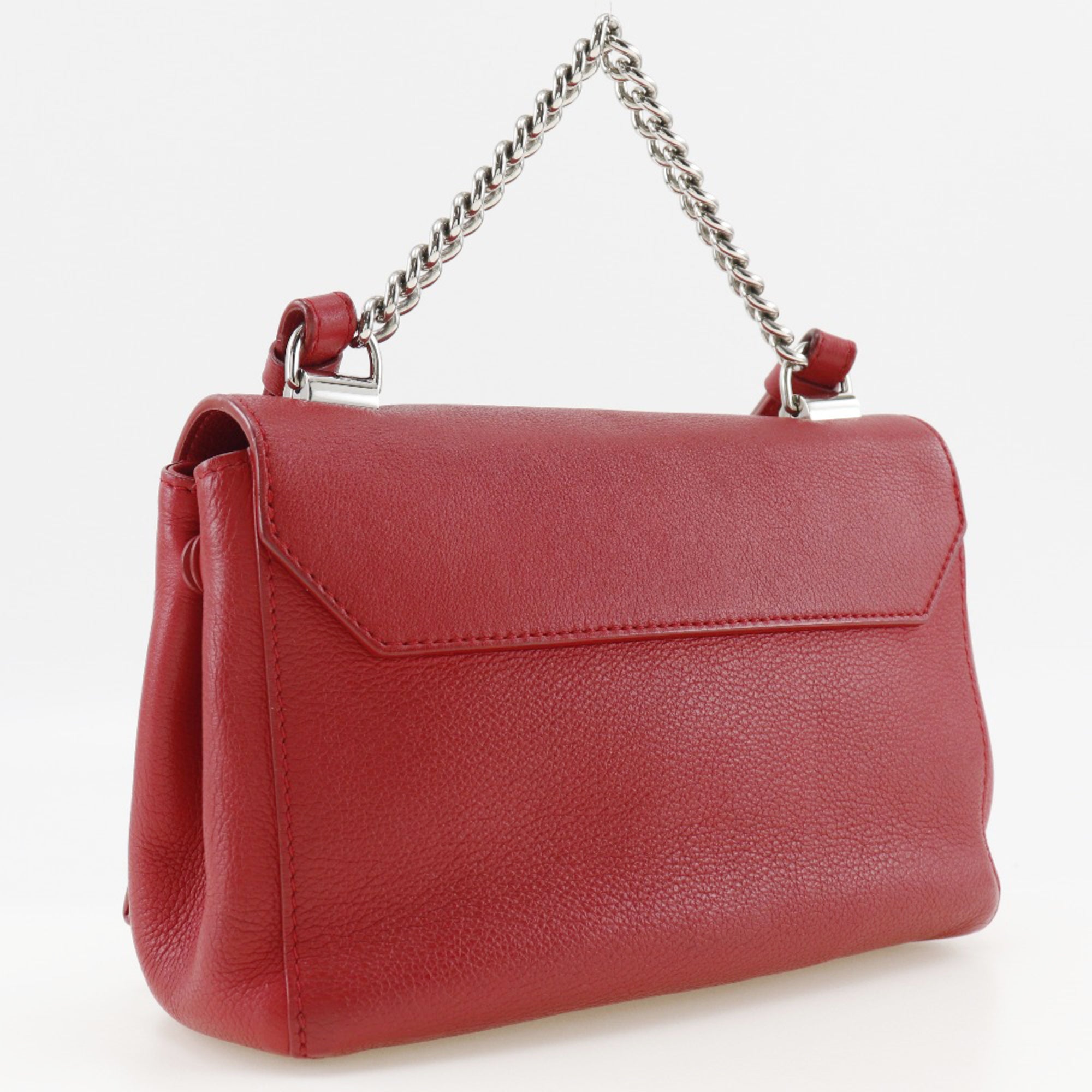 Louis Vuitton Red Color Ruby Leather Shoulder Bag (Pre-Owned)