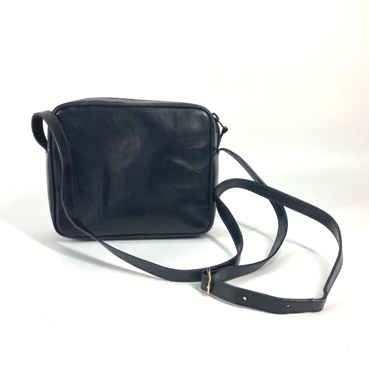 Celine Black Leather Pochette Shoulder Bag (Pre-Owned)