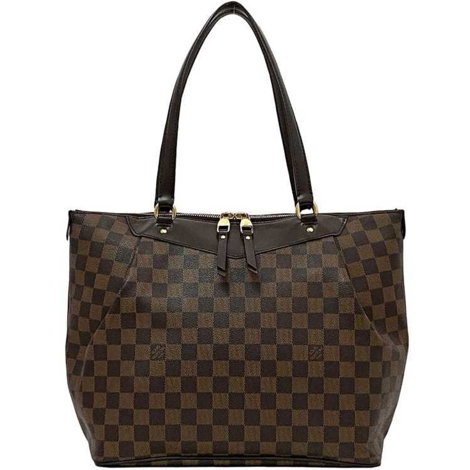 Louis Vuitton Brown Damier Canvas Ebene Damier Canvas Tote Bag (Pre-Owned)