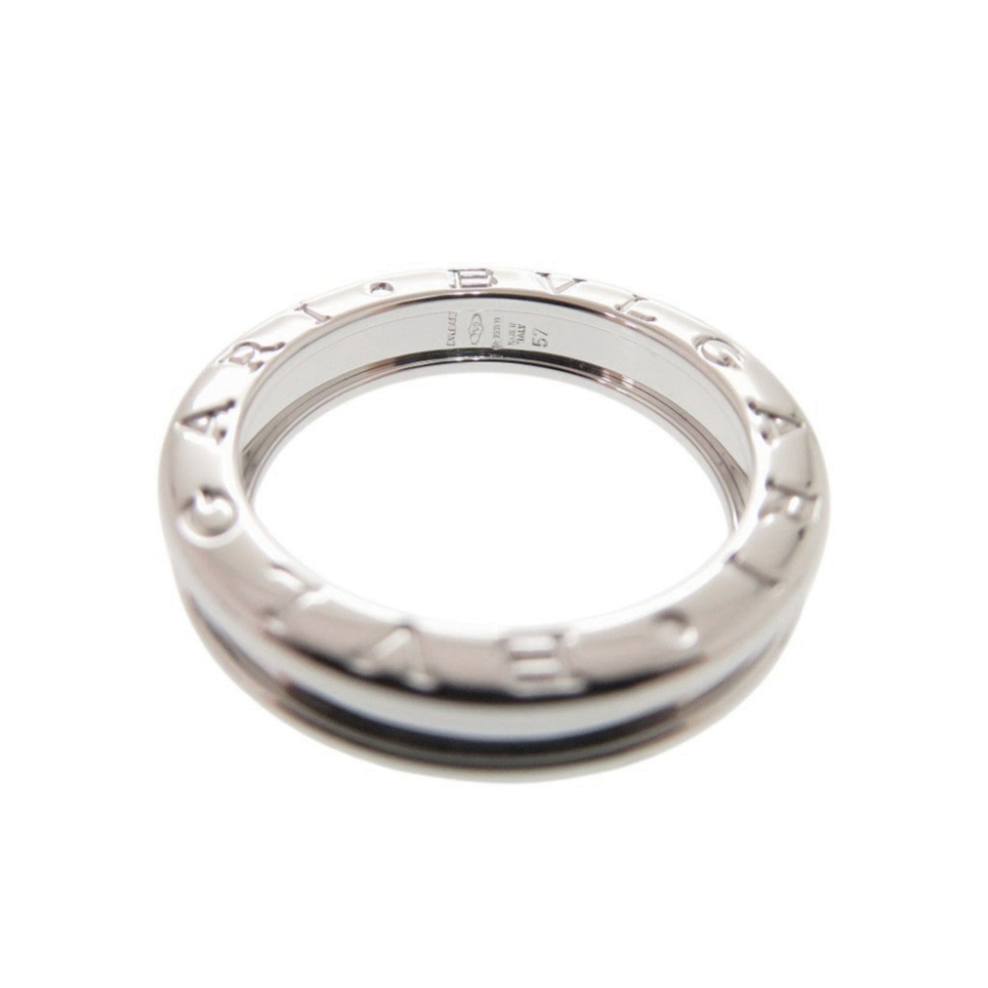 Bvlgari White Gold White Gold (18K) Band Ring (Pre-Owned)