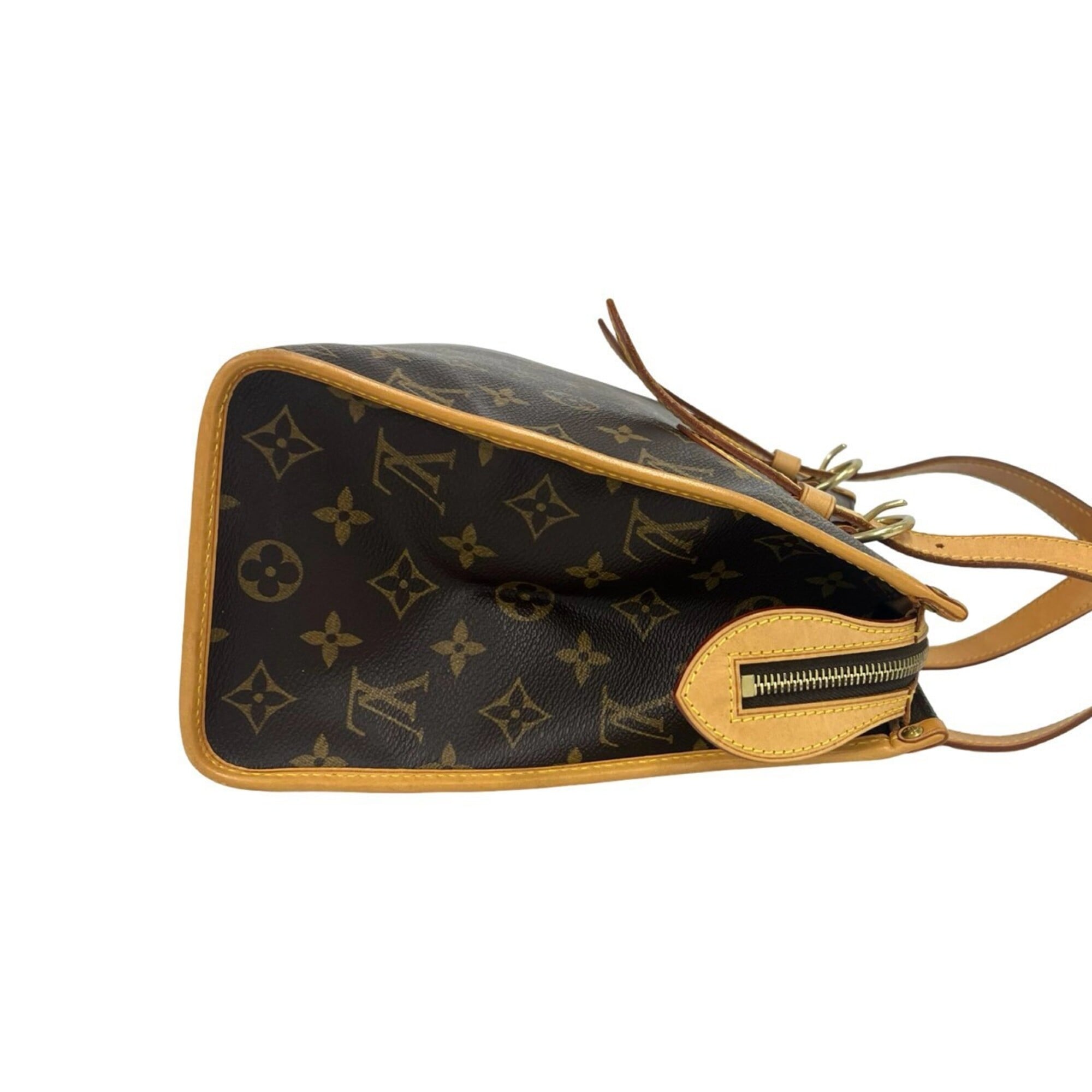 Louis Vuitton Brown Leather Pvc Shoulder Bag Tote Bag (Pre-Owned)