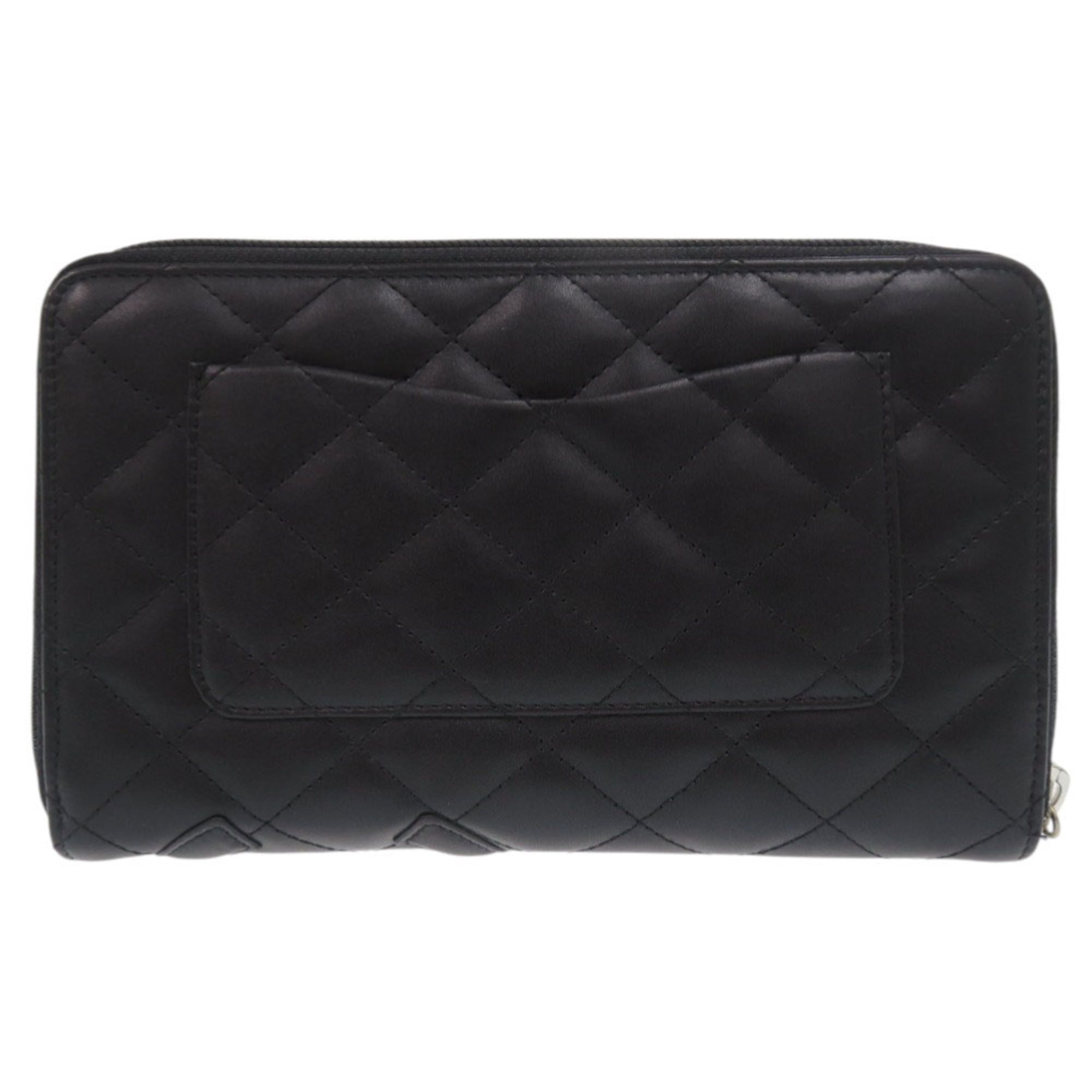 Chanel Black Pink Cambon Ligne Wallet (Bi-Fold) (Pre-Owned)