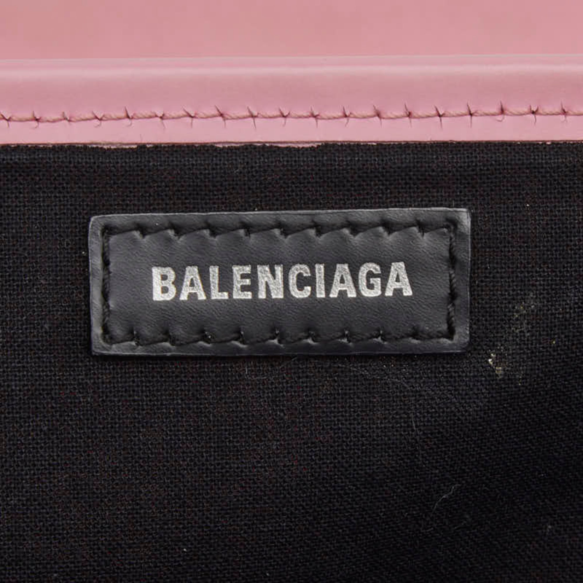 Balenciaga Pink Canvas Leather Handbag (Pre-Owned)