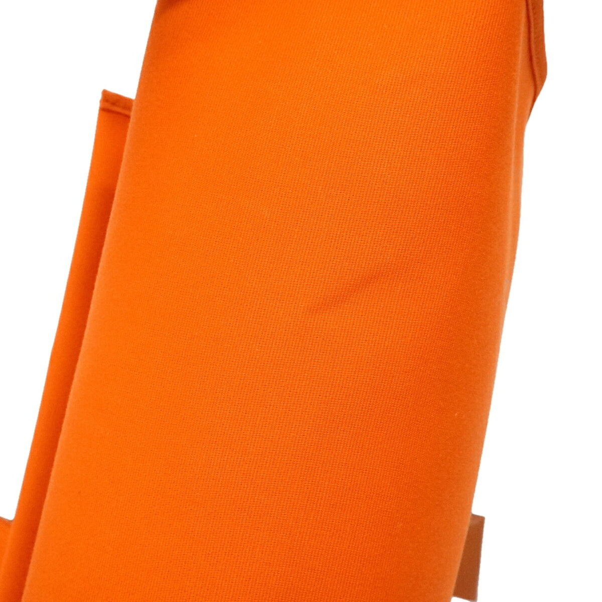 Hermes Natural Orange Toile Officier Handbag (Pre-Owned)