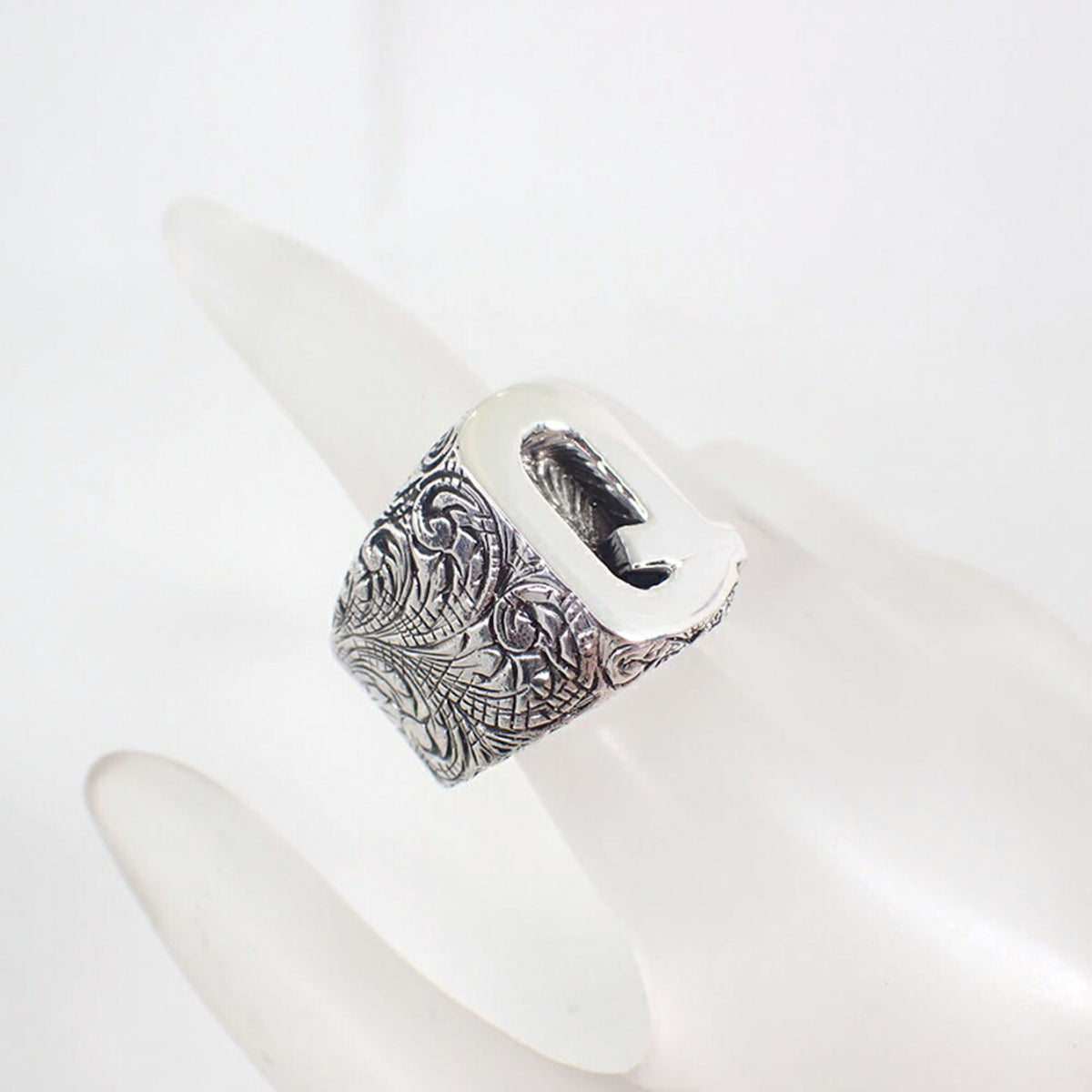 Gucci Sterling Silver 925 Band Ring (Pre-Owned)