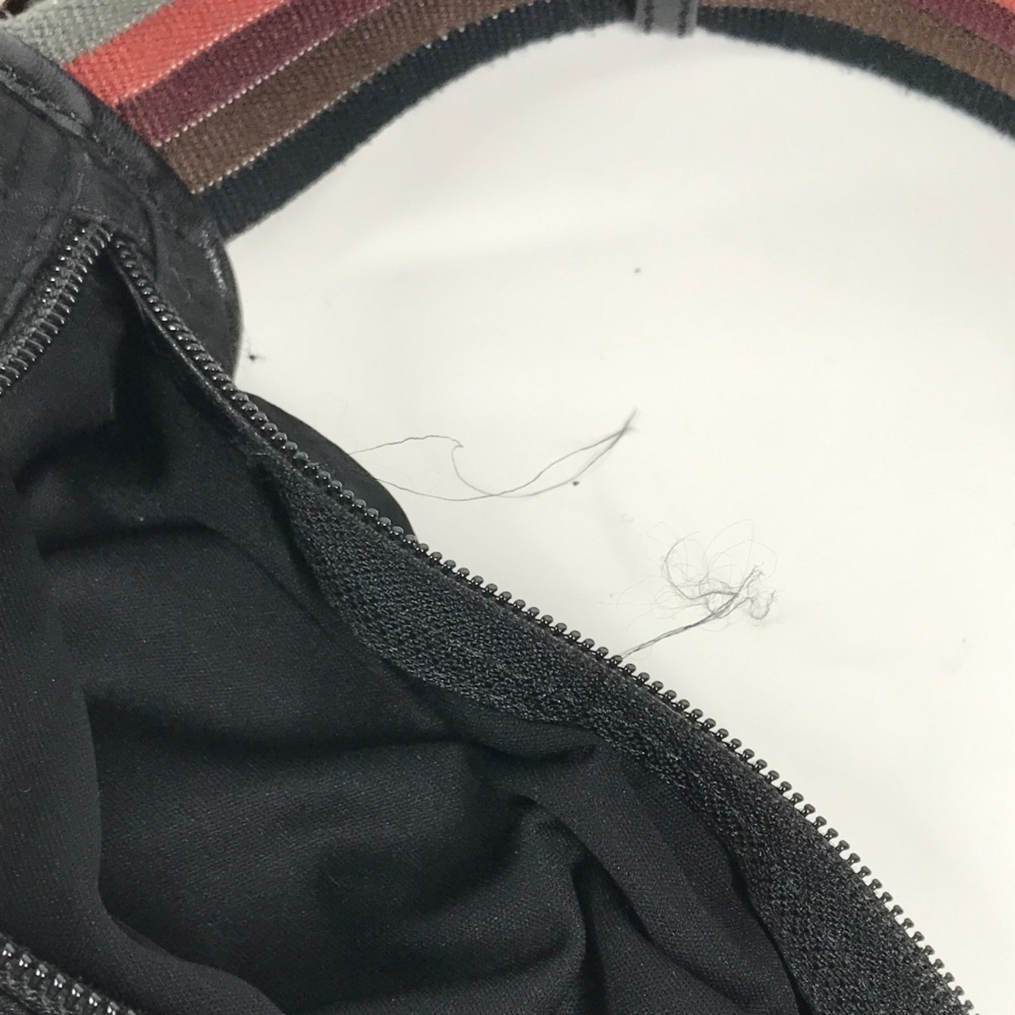 Fendi Black Leather Nylon Messenger Bag Shoulder Bag (Pre-Owned)