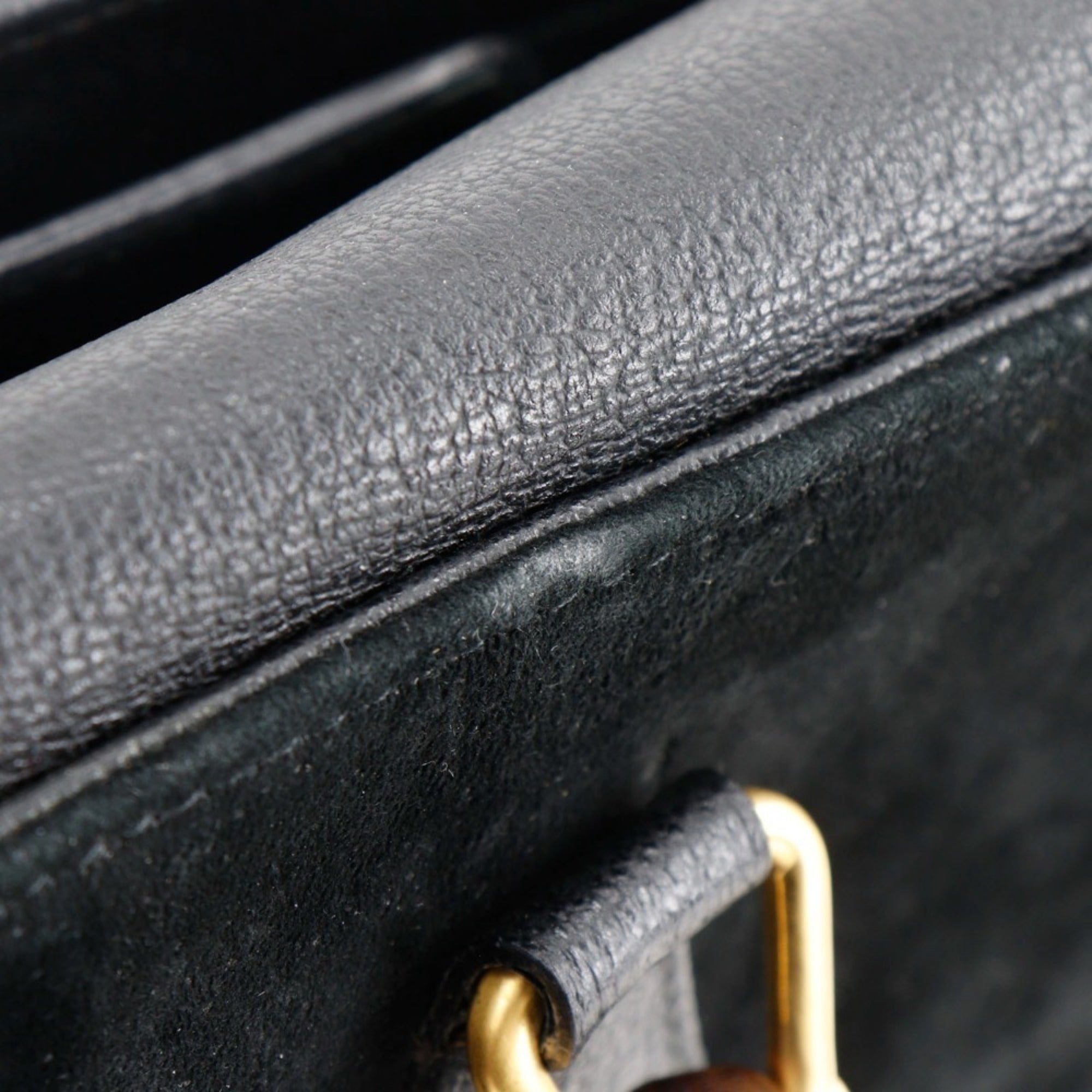 Gucci Black Suede Tote Bag (Pre-Owned)