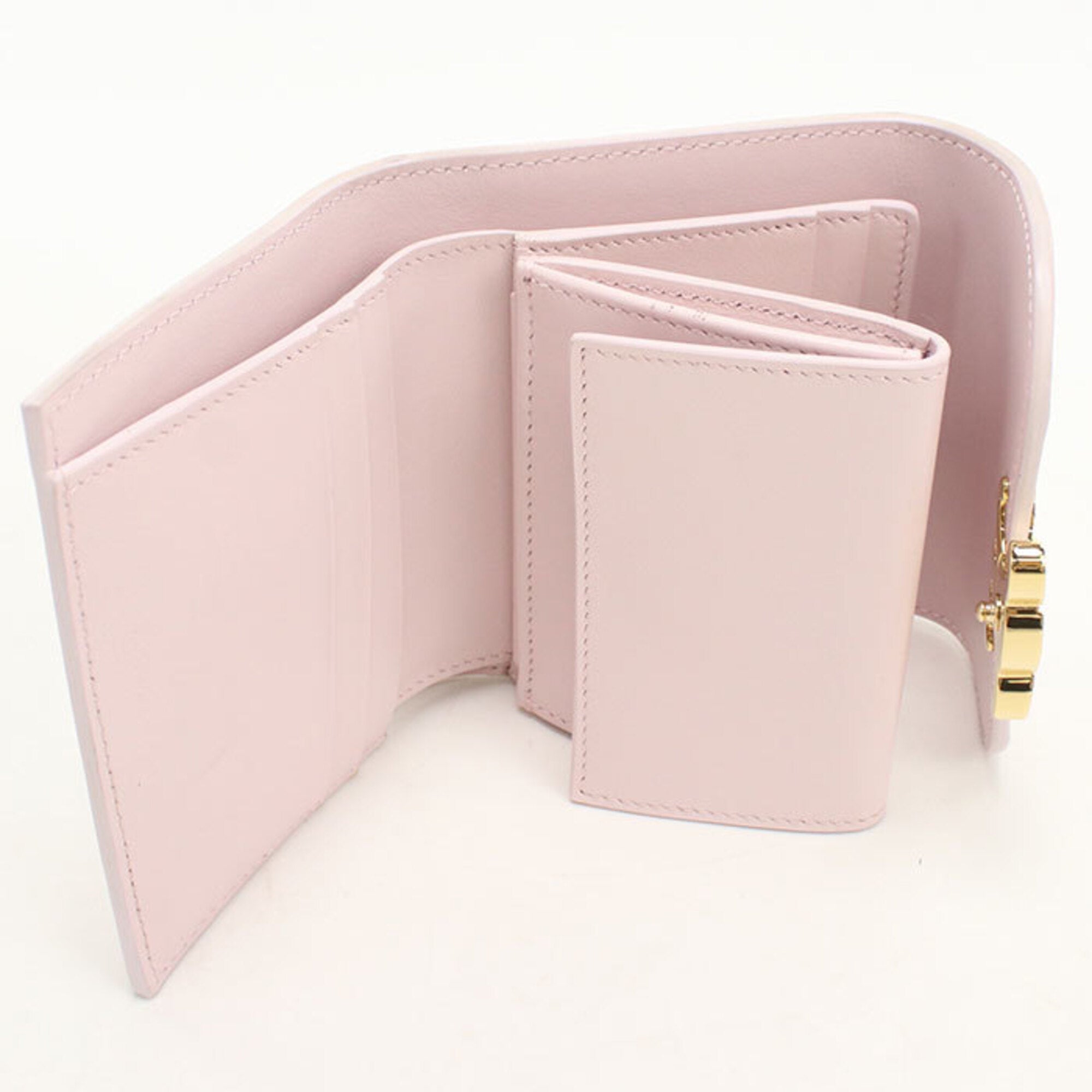 Celine Pink Leather Wallet (Tri-Fold) (Pre-Owned)