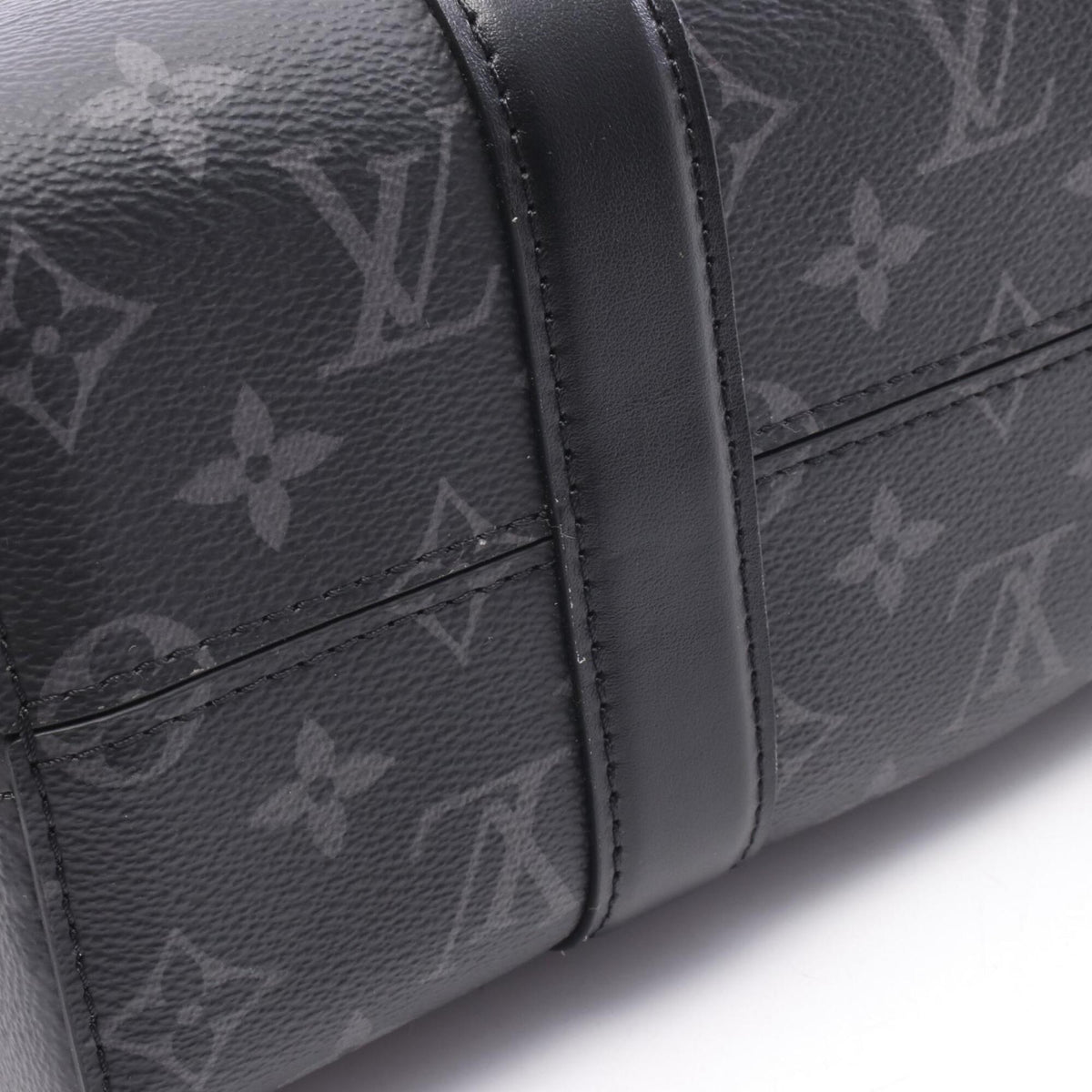 Louis Vuitton Black Gray Coated Canvas Monogram Eclipse Leather Handbag Shoulder Bag (Pre-Owned)