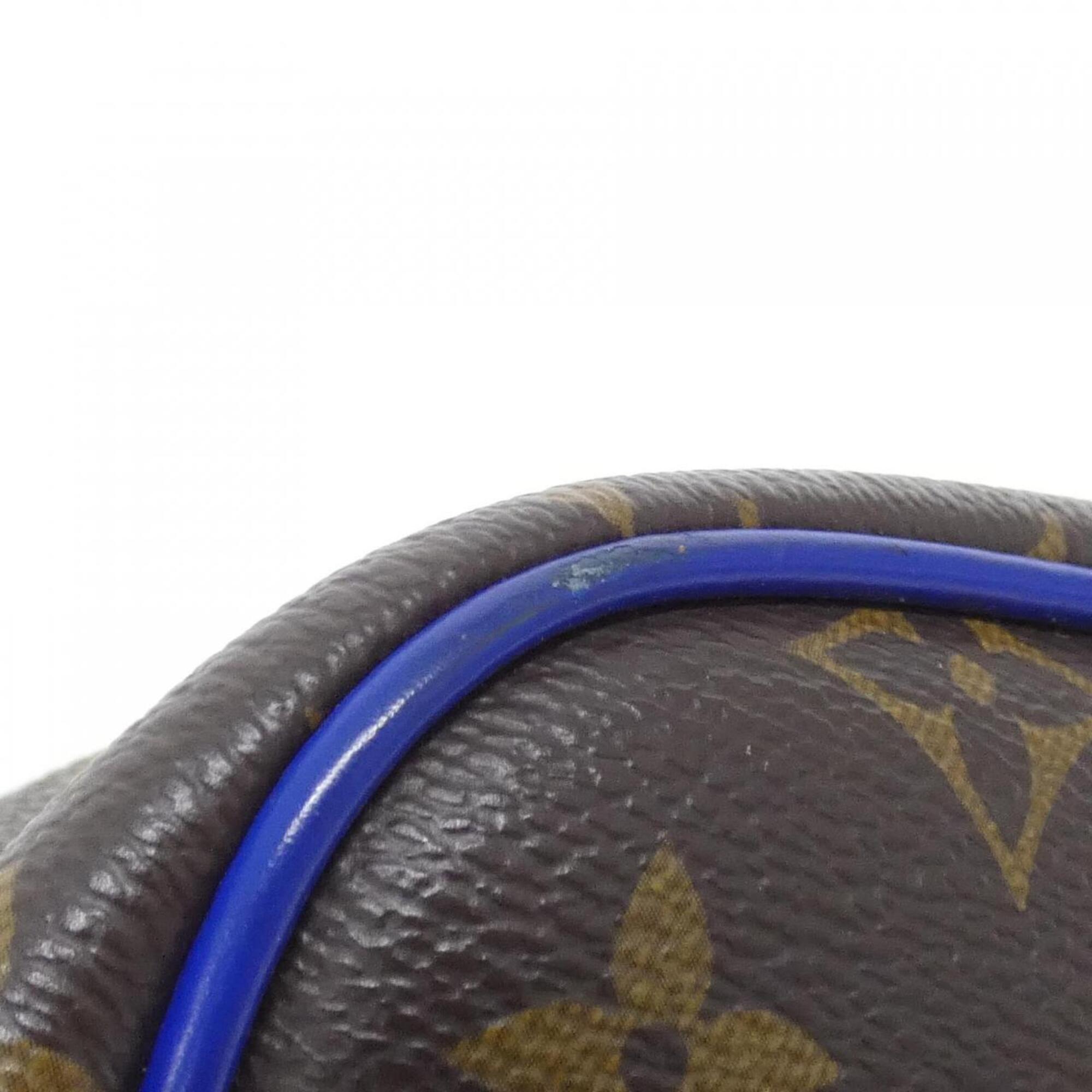 Louis Vuitton Blue Marron Coated Canvas Shoulder Bag (Pre-Owned)