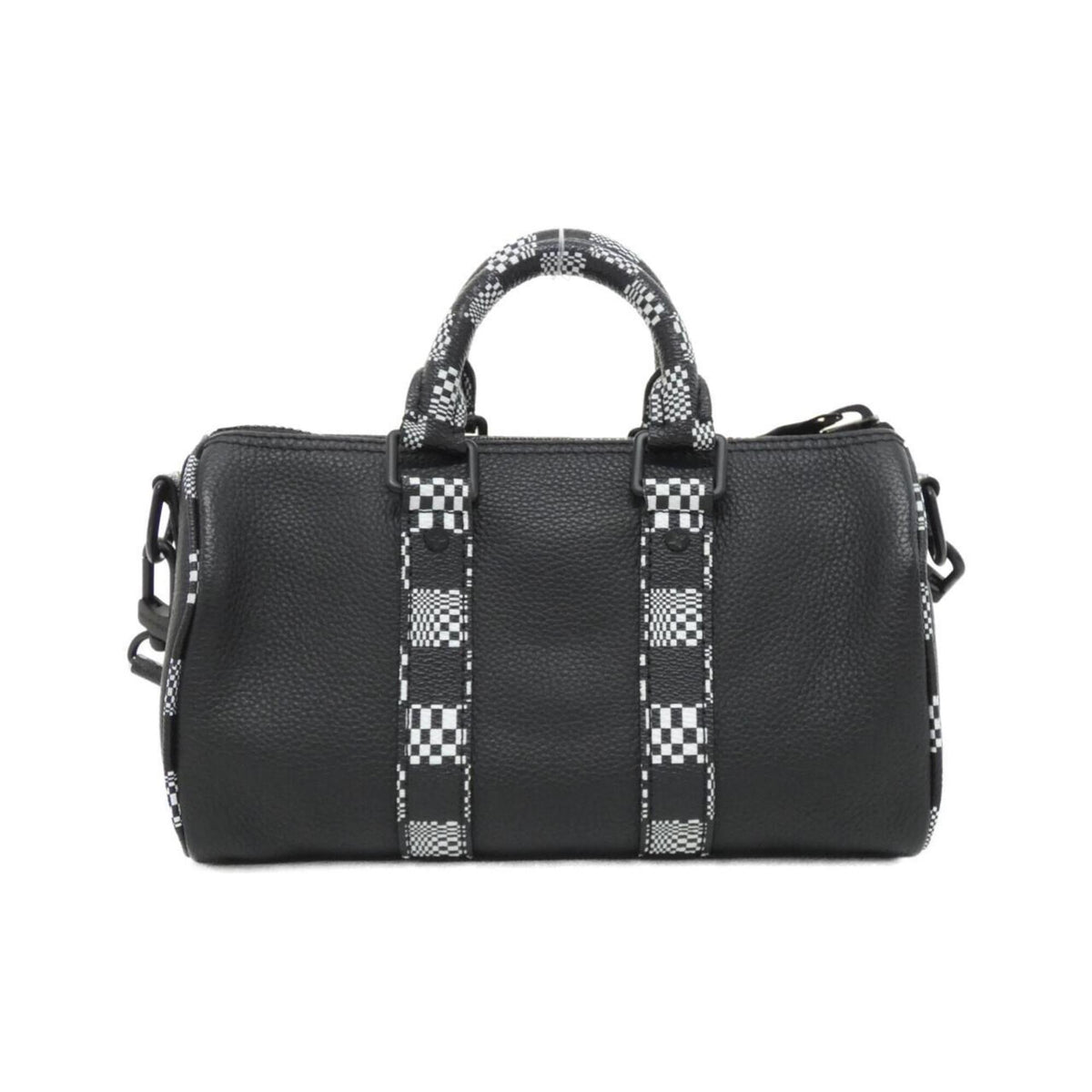 Louis Vuitton Black Leather Shoulder Bag (Pre-Owned)