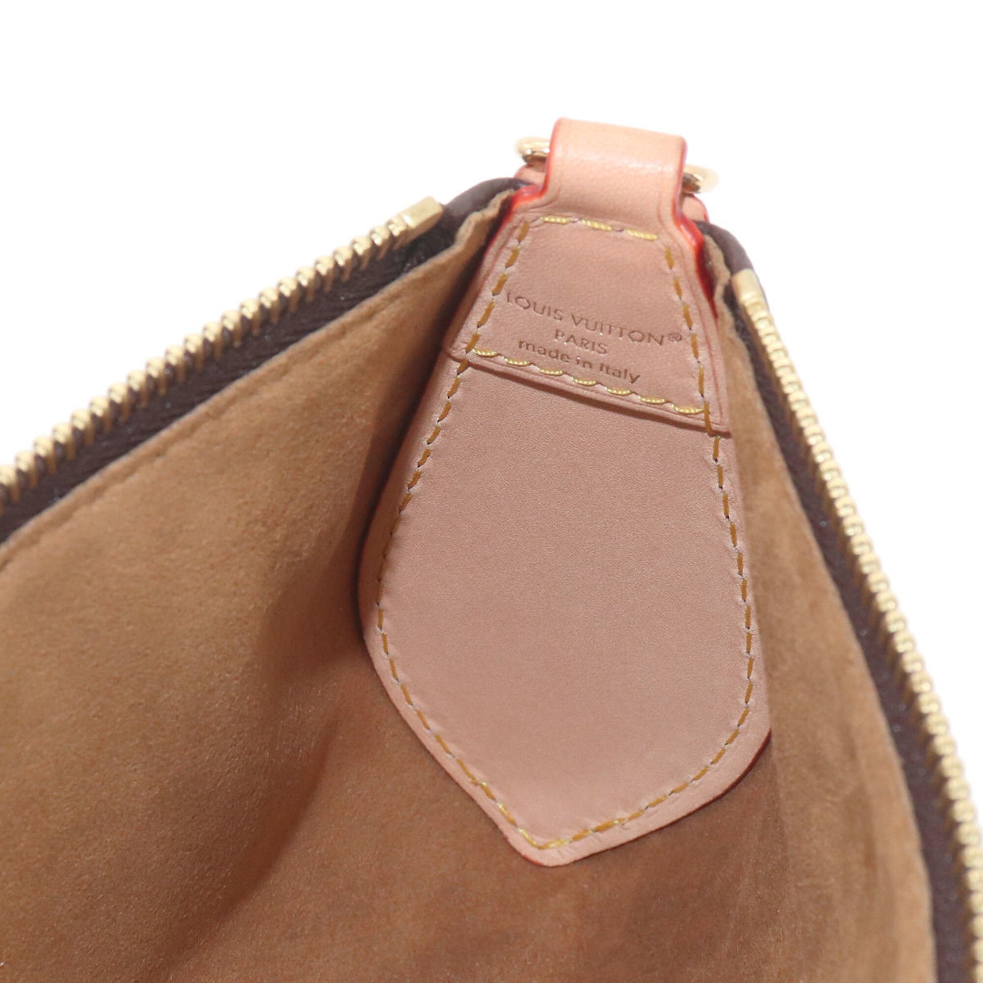 Louis Vuitton Brown Monogram Handbag Pochette Shoulder Bag (Pre-Owned)