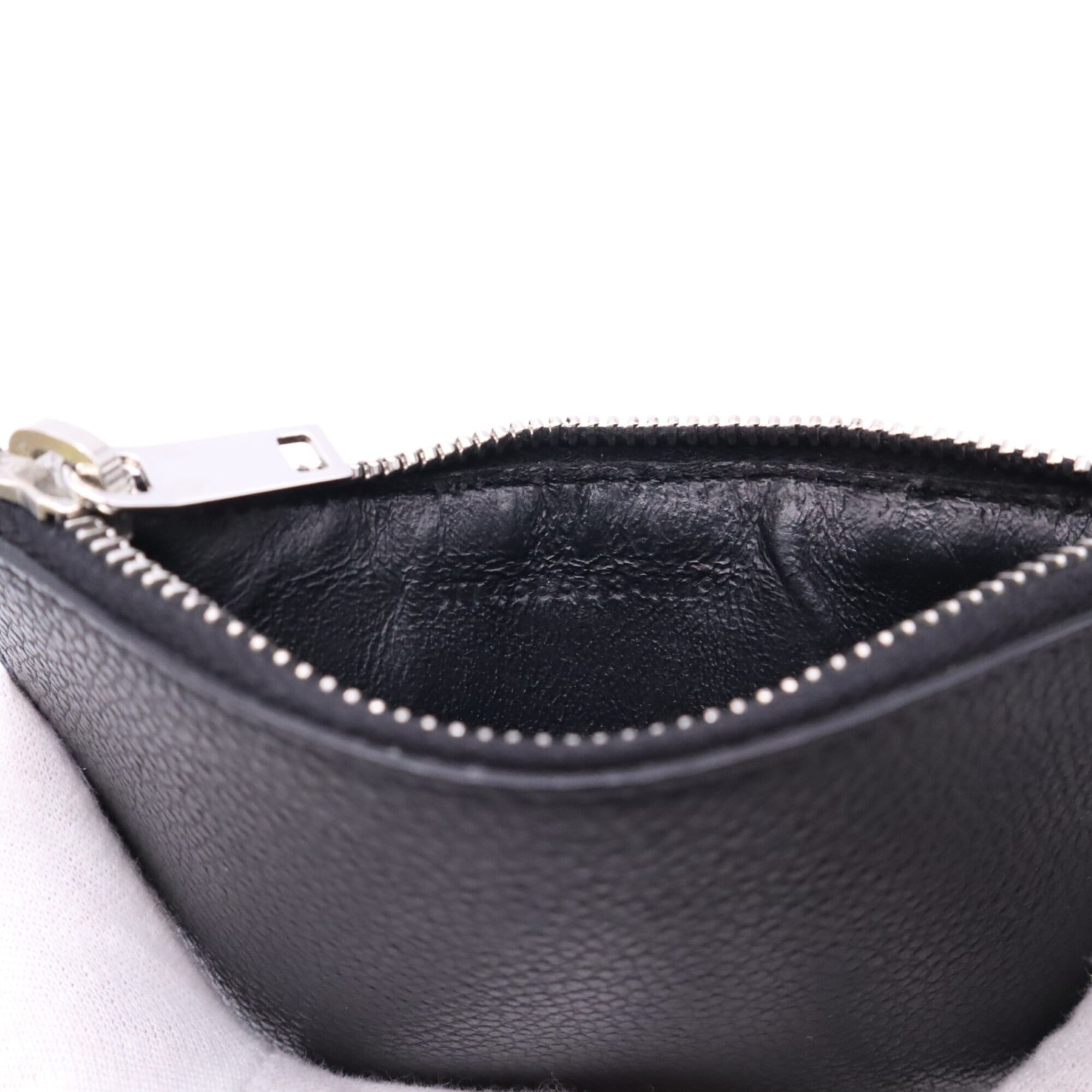 Yves Saint Laurent Black Leather Coin Purse/Coin Case (Pre-Owned)