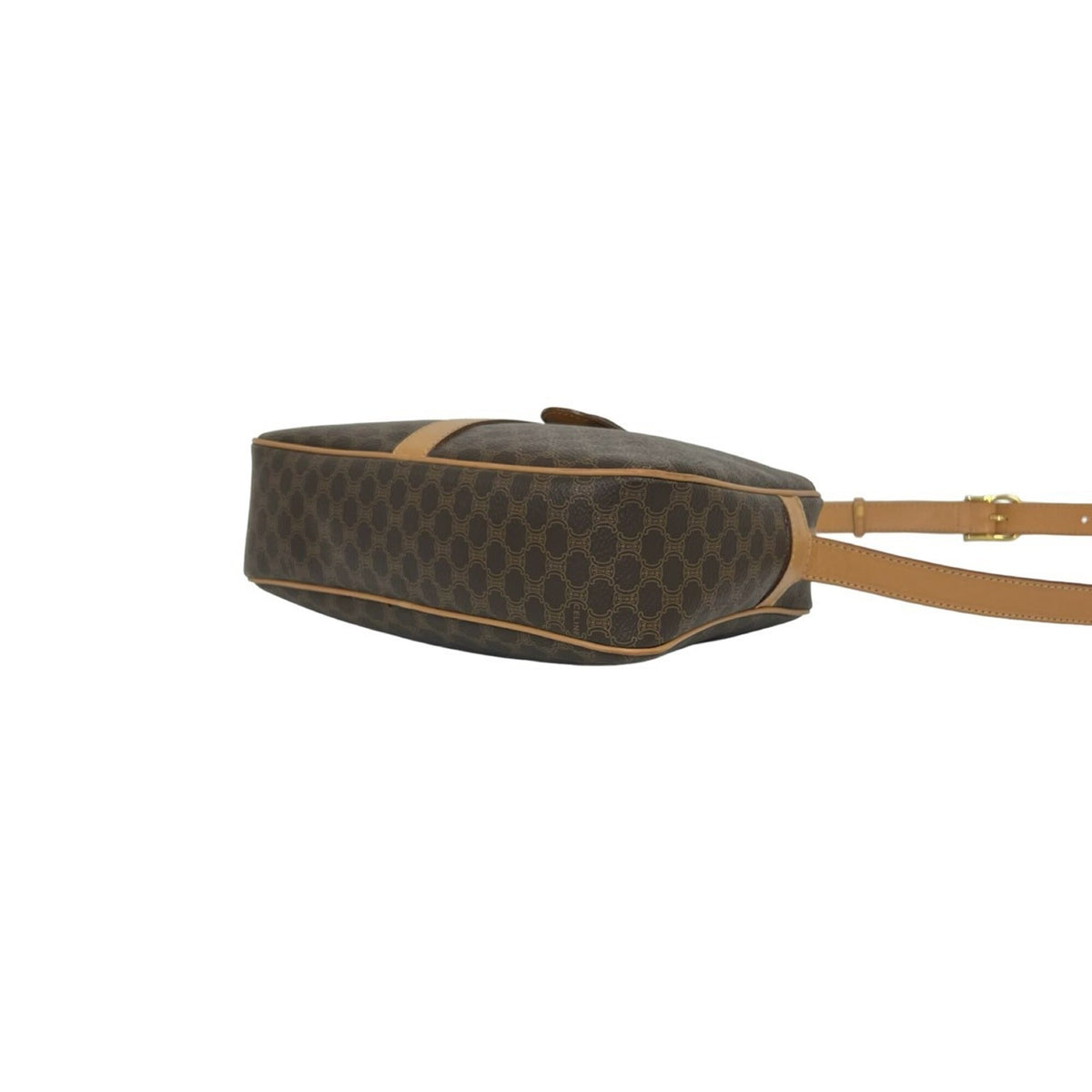 Celine Brown Leather Pvc Pochette Shoulder Bag (Pre-Owned)