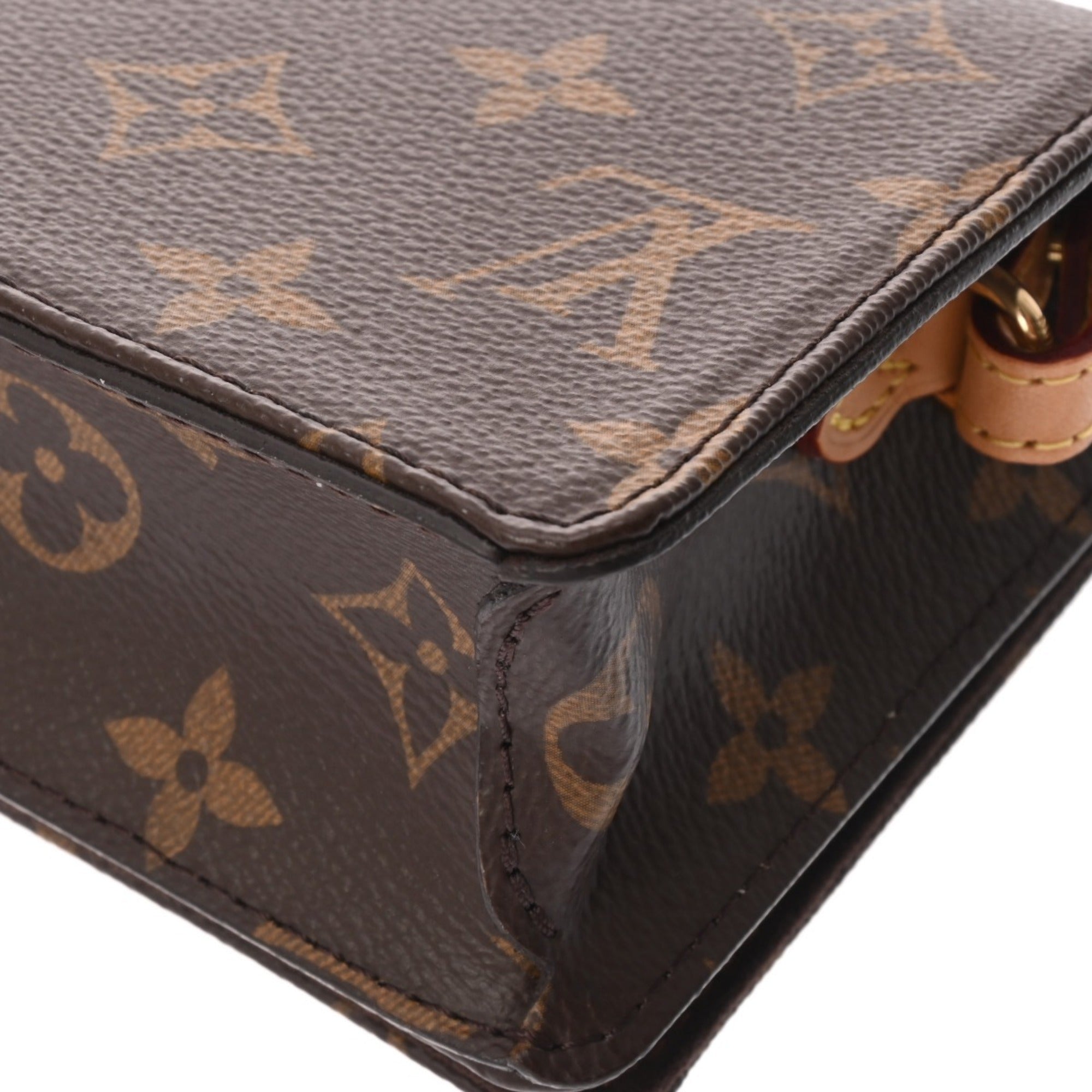 Louis Vuitton Brown Monogram Canvas Chain/Shoulder Wallet (Pre-Owned)