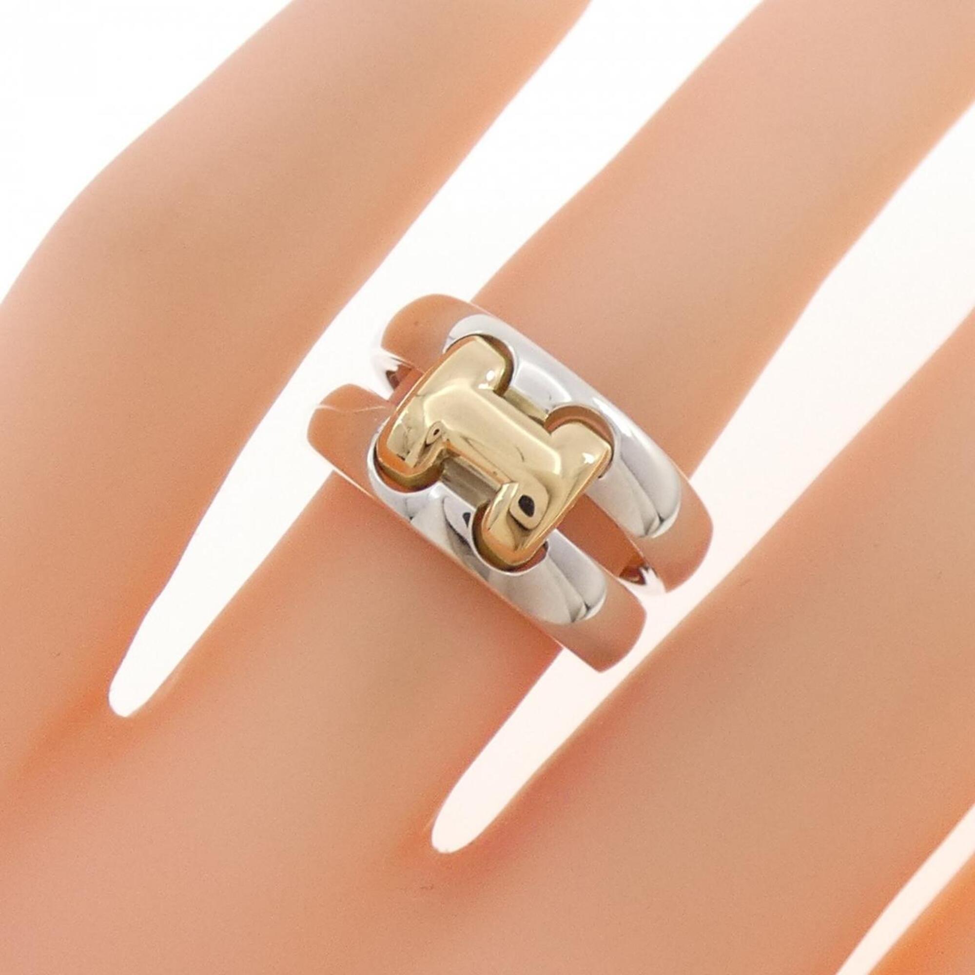 Hermes Silver Band Ring (Pre-Owned)