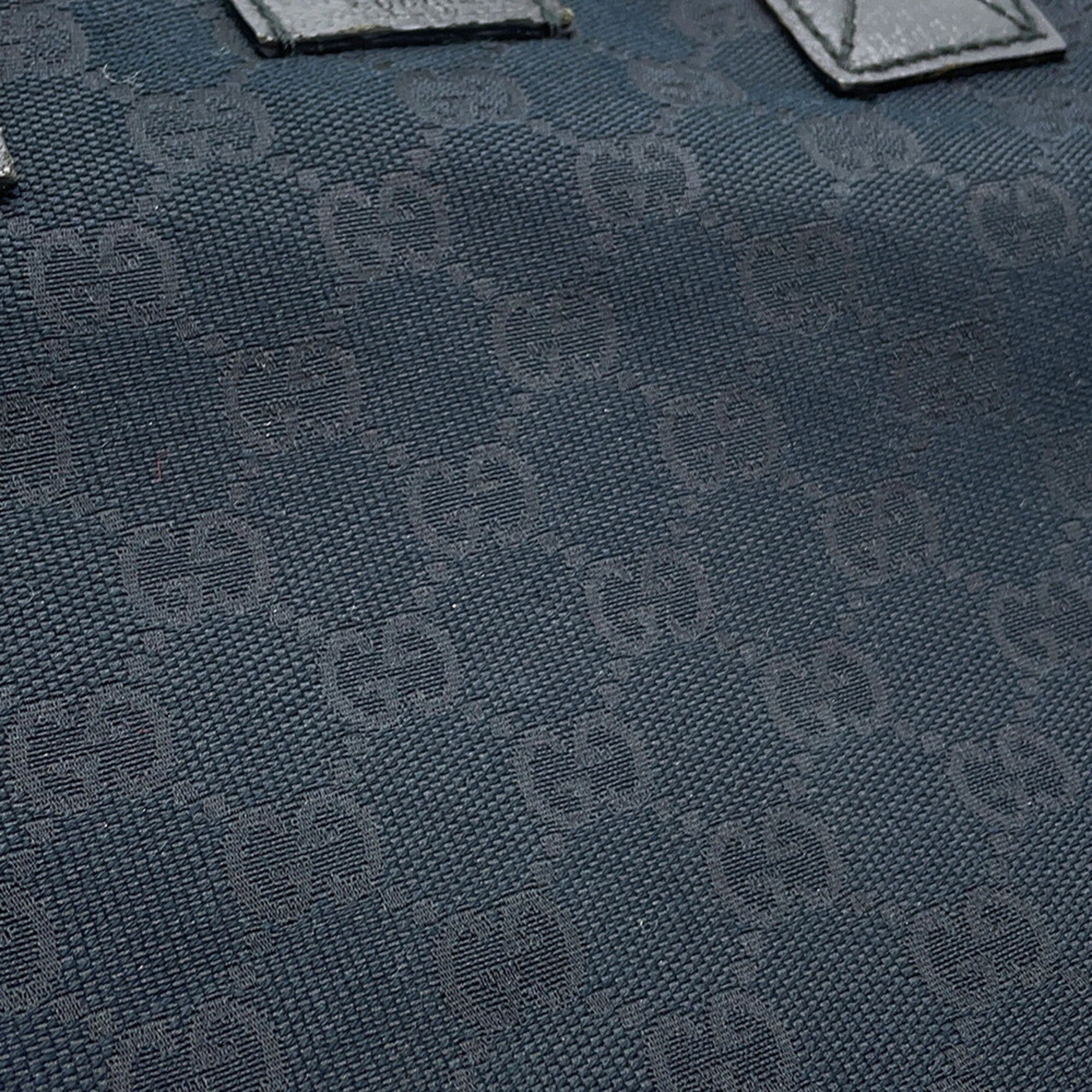 Gucci Black Gg Canvas Handbag Tote Bag (Pre-Owned)