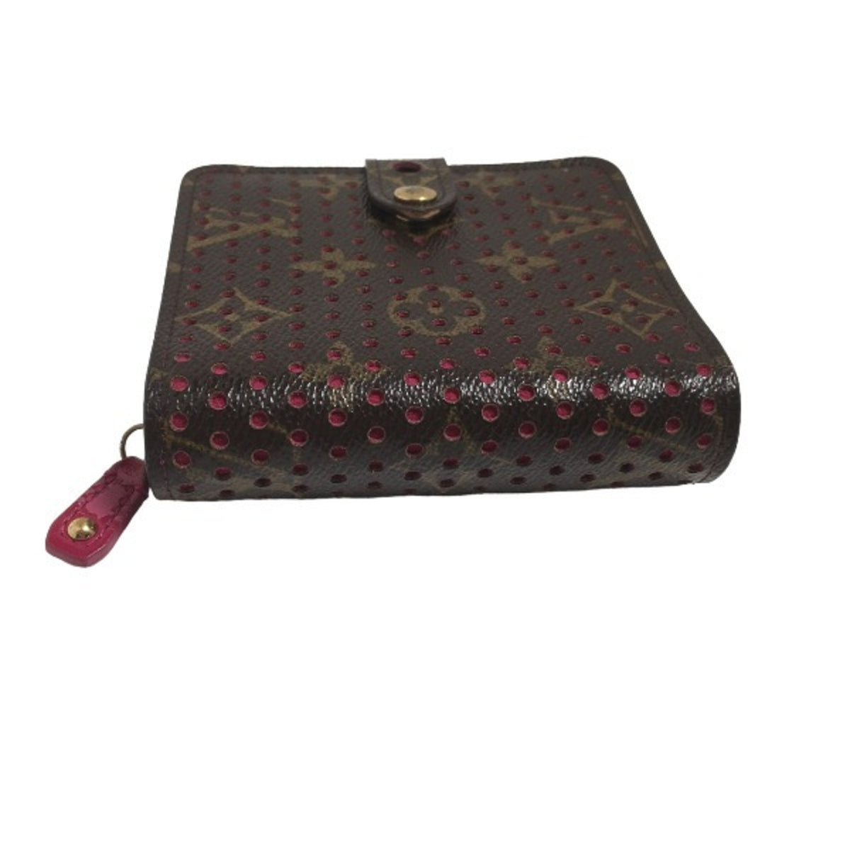 Louis Vuitton Fuchsia Monogram Perforated Wallet (Bi-Fold) (Pre-Owned)