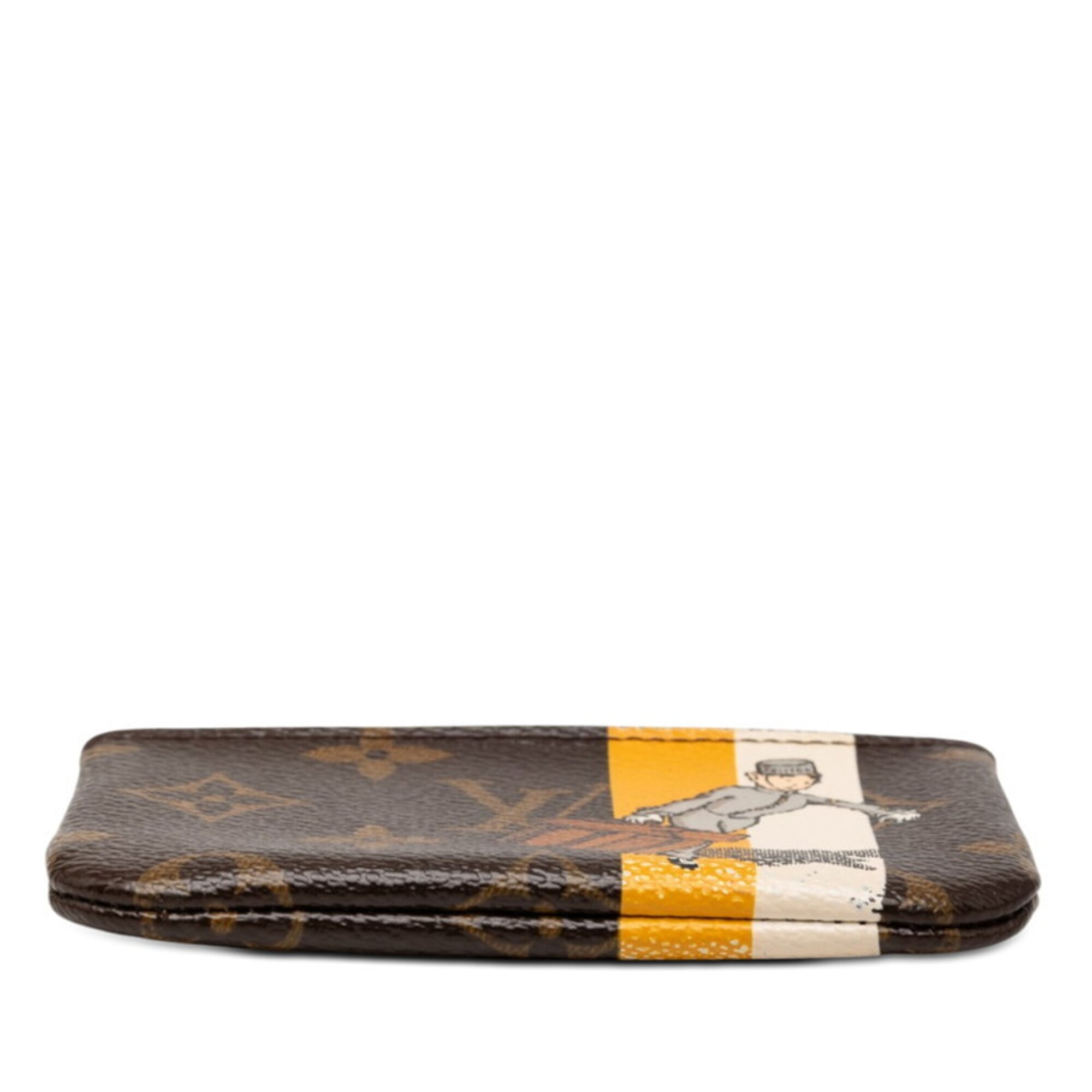 Louis Vuitton Brown Yellow Pvc Coin Purse/Coin Case (Pre-Owned)