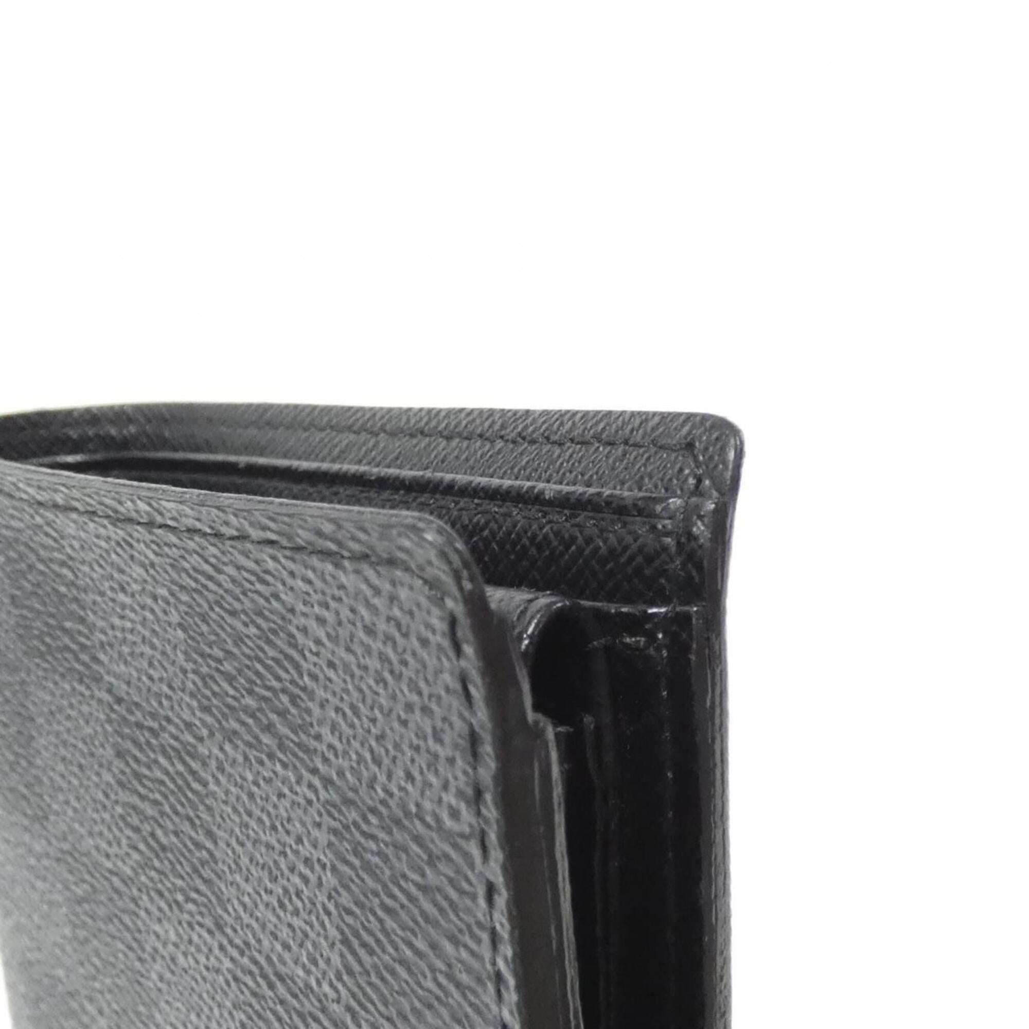 Louis Vuitton Dark Gray Graphite Coated Canvas Wallet (Bi-Fold) (Pre-Owned)