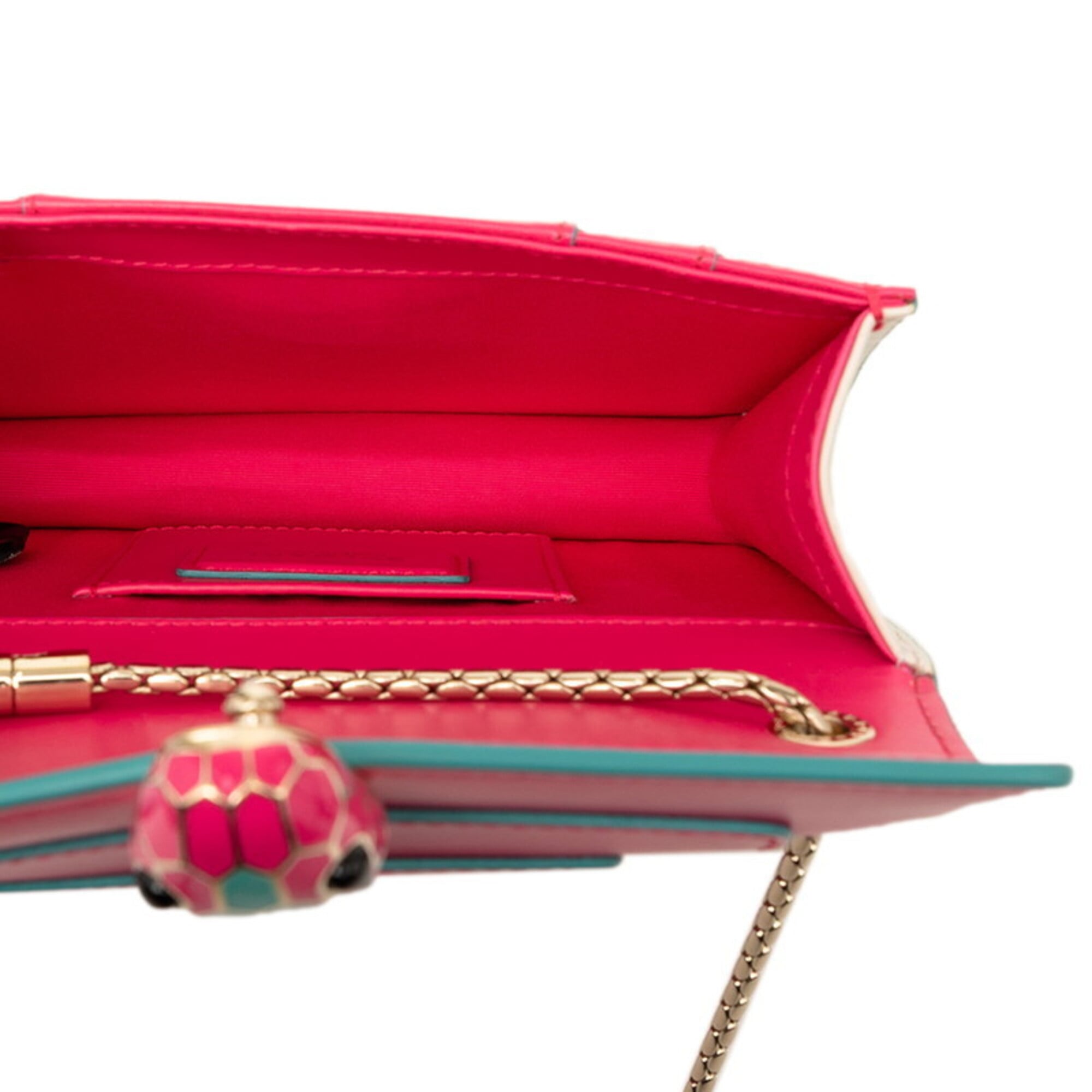 Bvlgari Pink Leather Shoulder Bag (Pre-Owned)