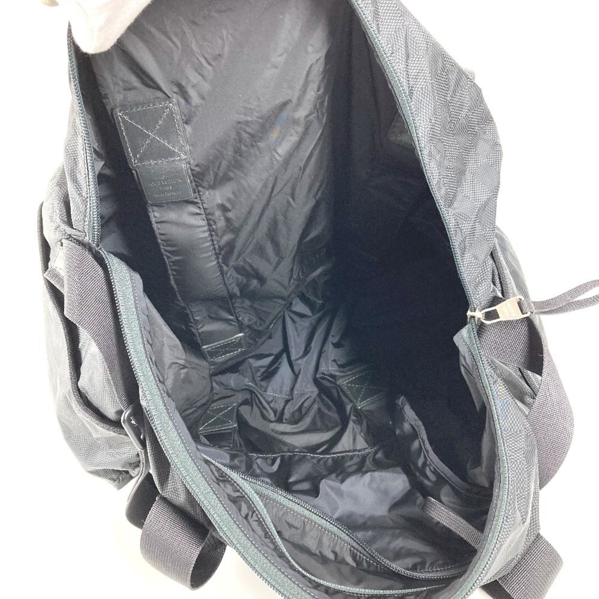 Louis Vuitton Black Nylon Leather Boston Bag (Pre-Owned)