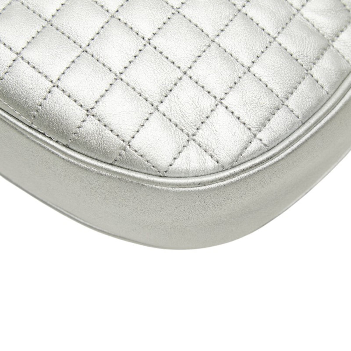 Celine Silver Leather Shoulder Bag (Pre-Owned)
