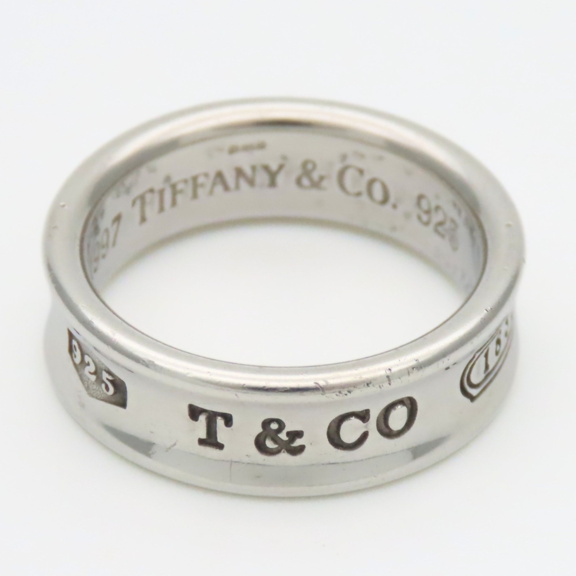 Tiffany Silver Silver 925 Band Ring (Pre-Owned)