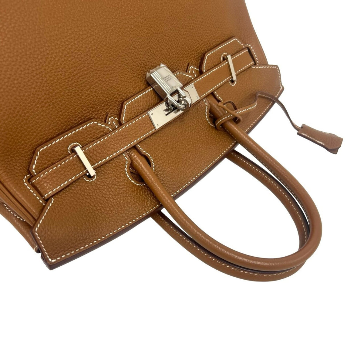 Hermes Brown Togo Leather Handbag (Pre-Owned)
