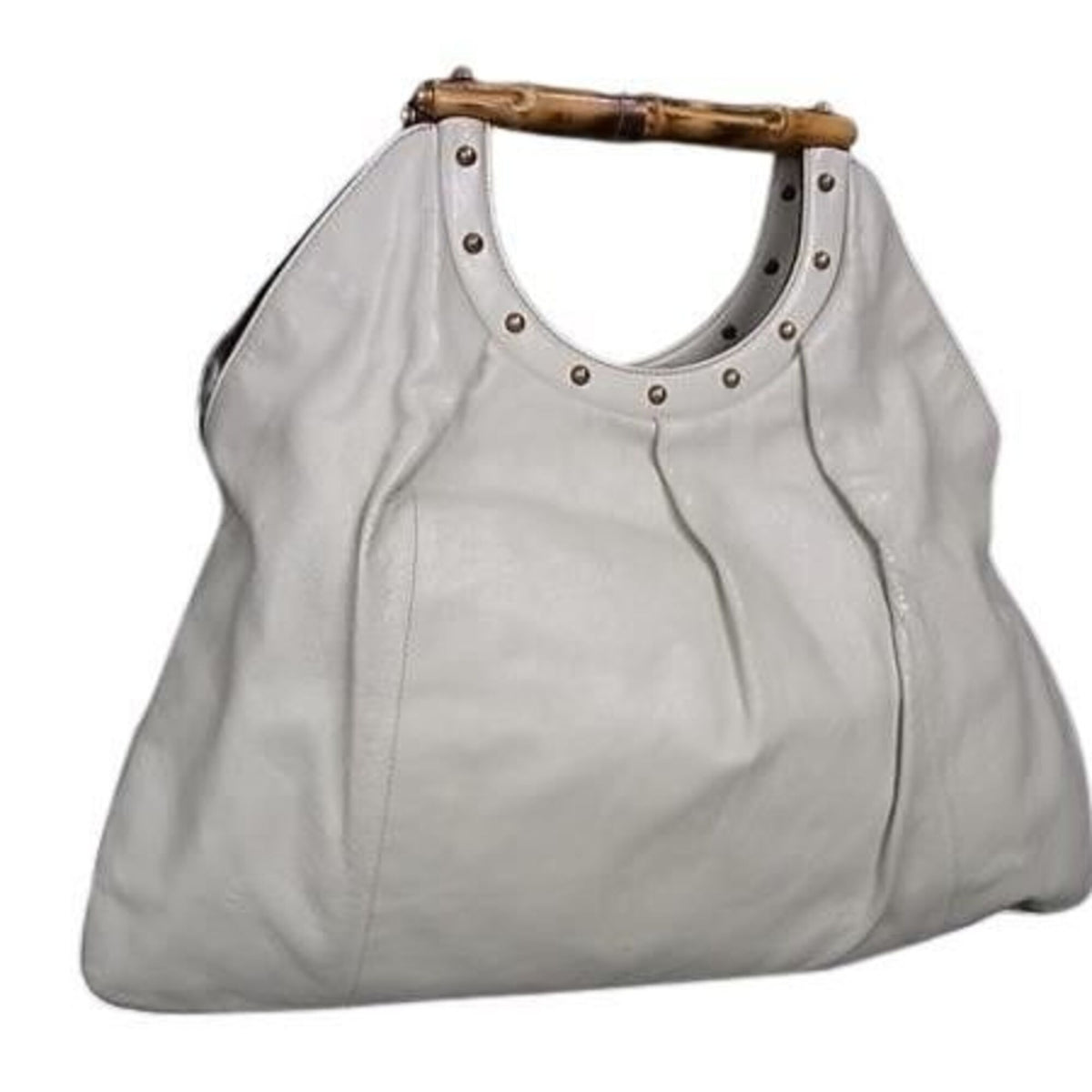 Gucci Ivory Leather Handbag (Pre-Owned)