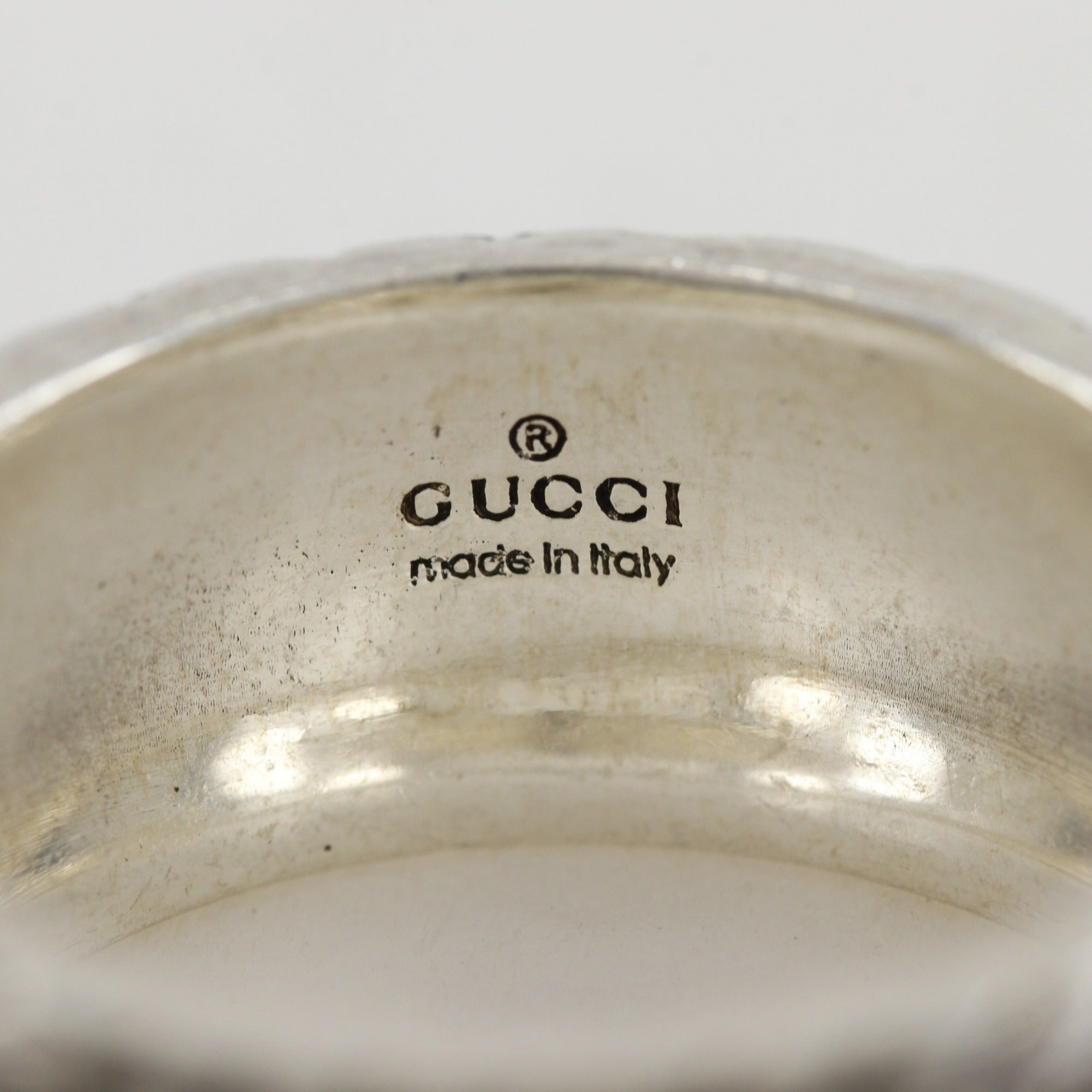 Gucci Silver 925 Band Ring (Pre-Owned)
