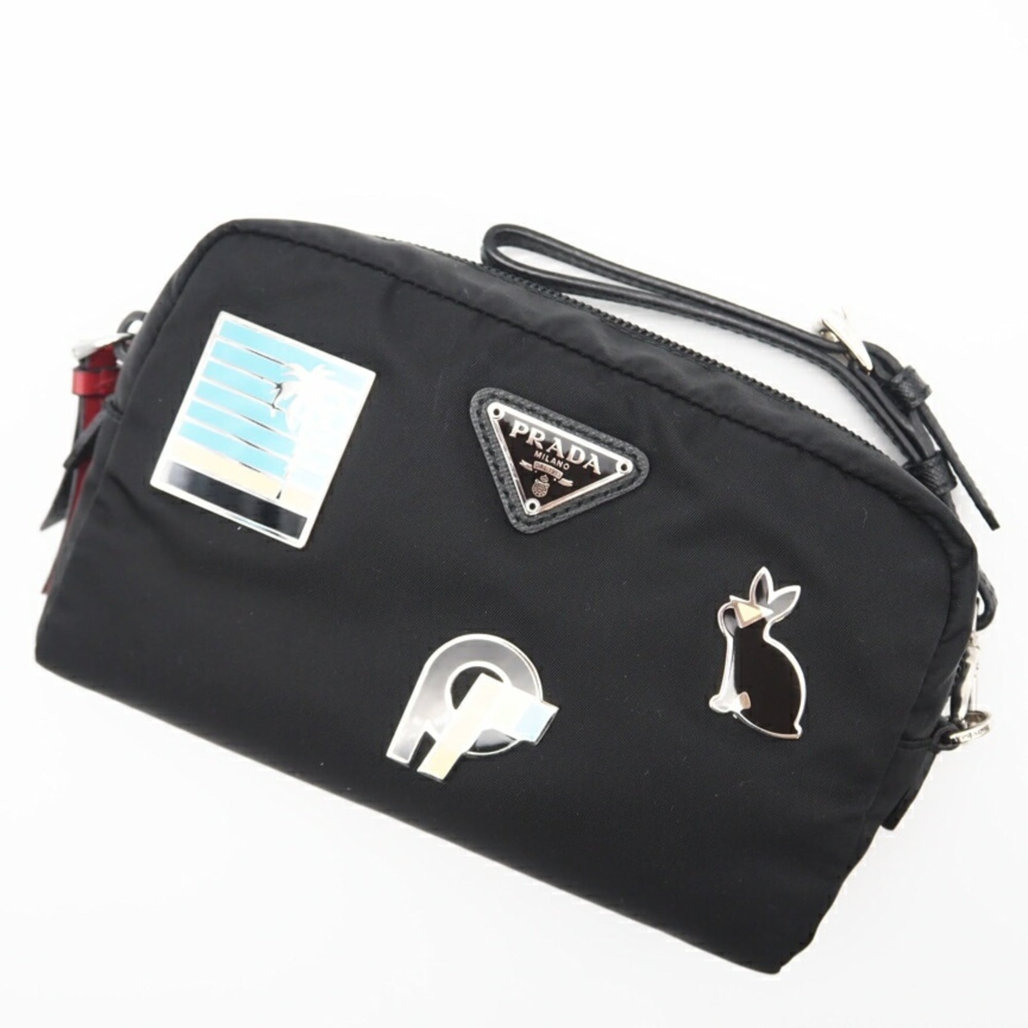 Prada Black Nylon Pouch (Pre-Owned)