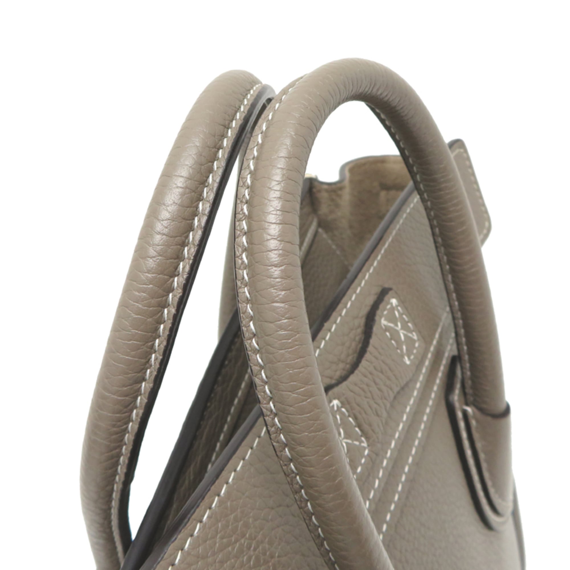 Celine Grayish Leather Handbag (Pre-Owned)