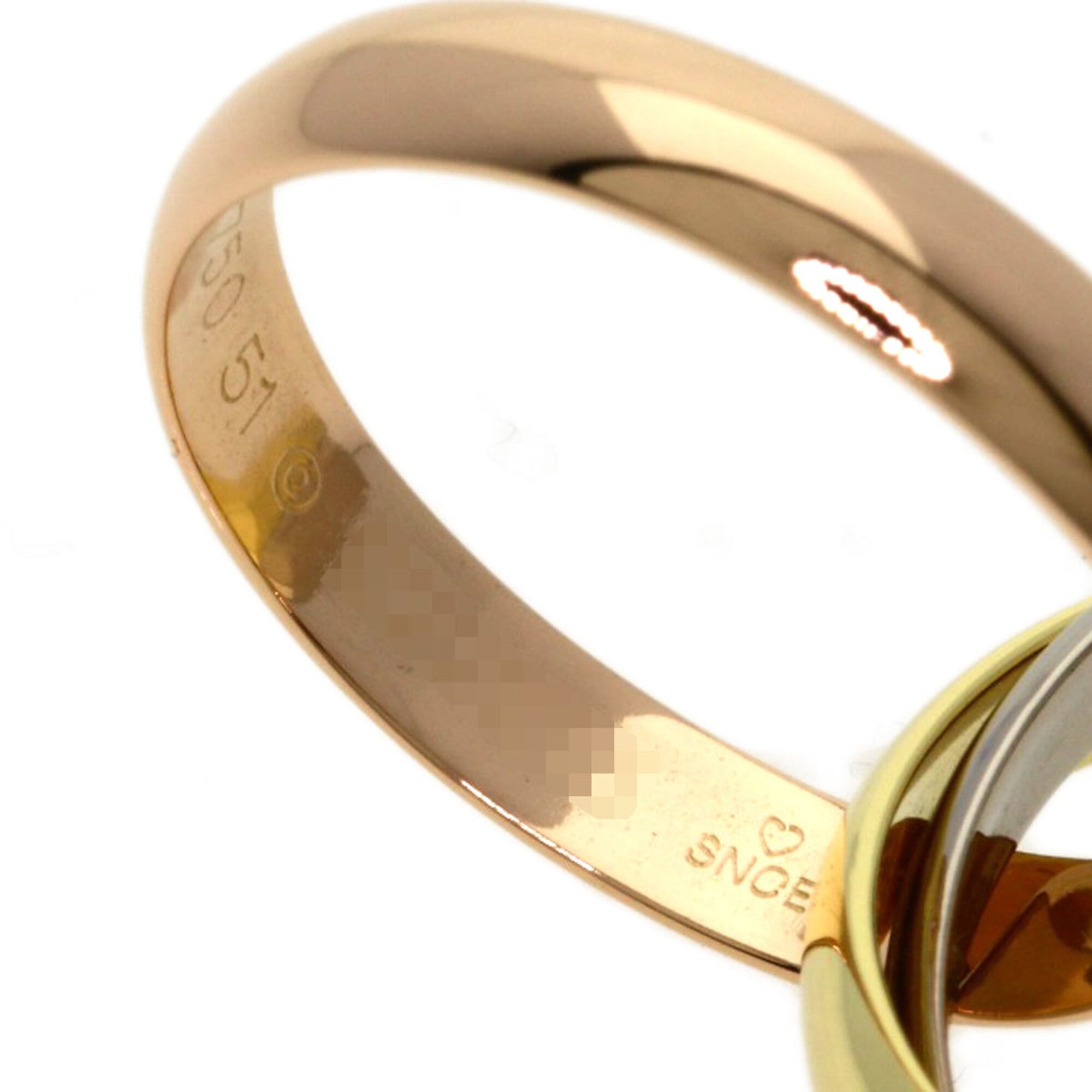 Cartier Yellow Gold (18K) White Gold (18K) Band Ring (Pre-Owned)