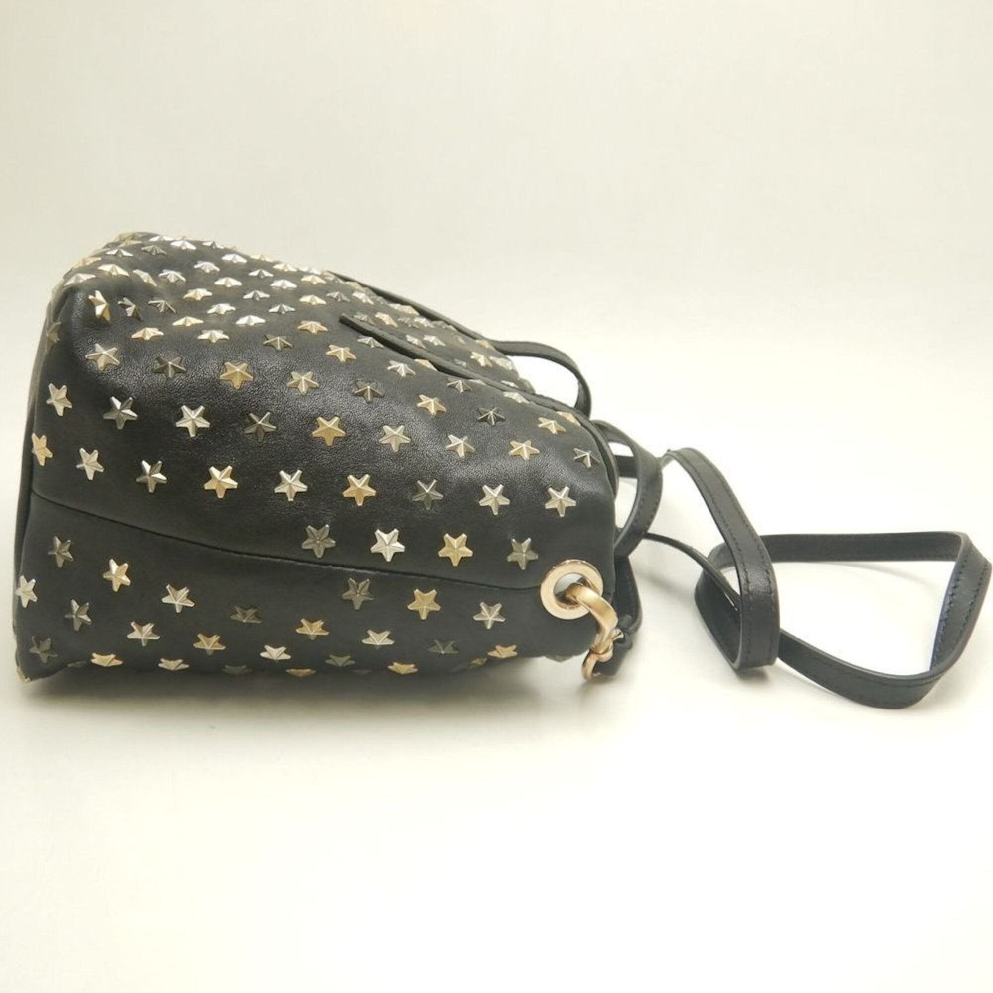 Jimmy Choo Black Leather Handbag (Pre-Owned)
