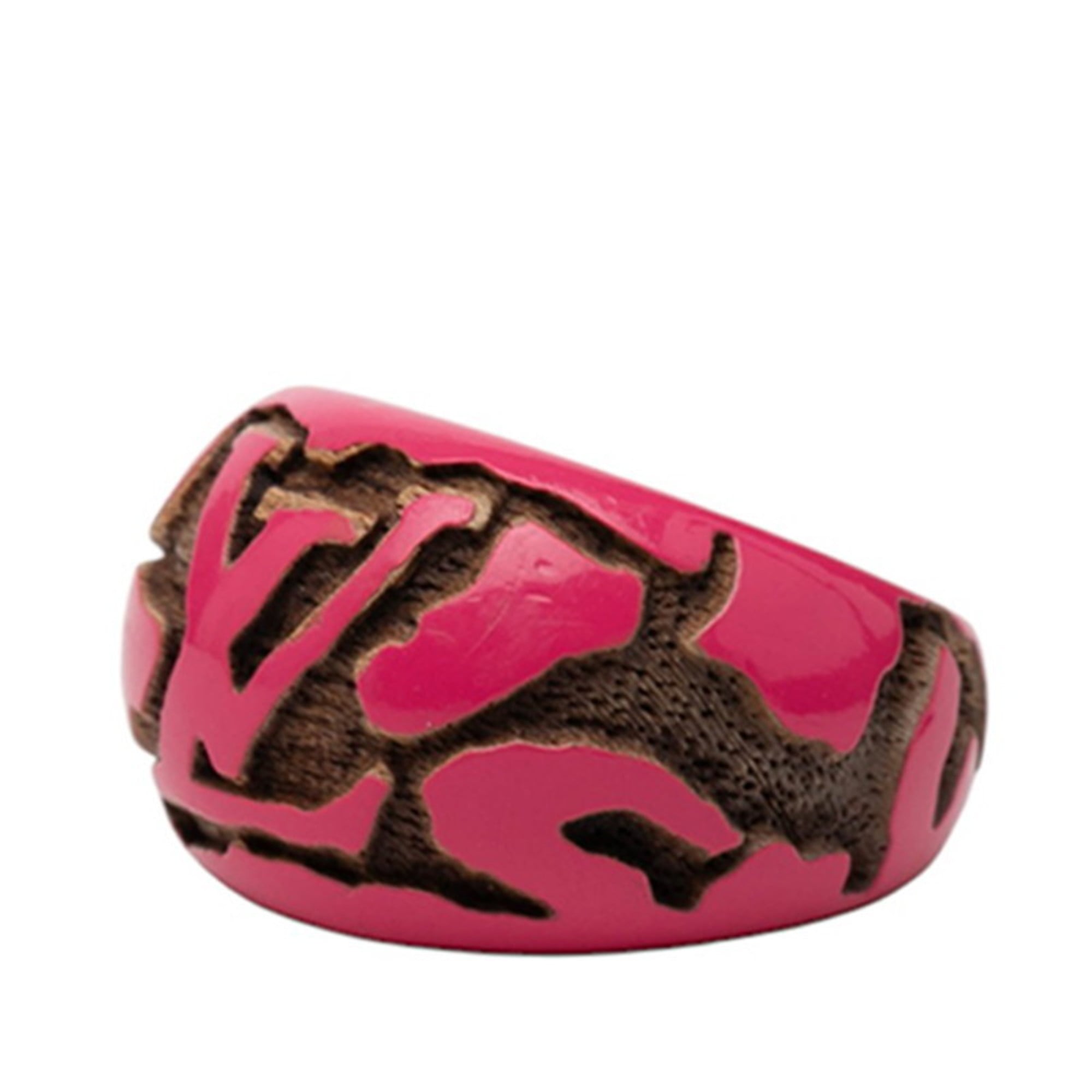 Louis Vuitton Pink Wood Band Ring (Pre-Owned)