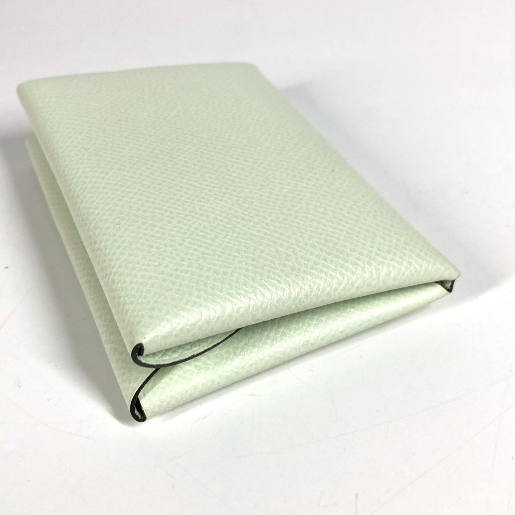 Hermes Light Green Epsom Leather Coin Purse/Coin Case (Pre-Owned)