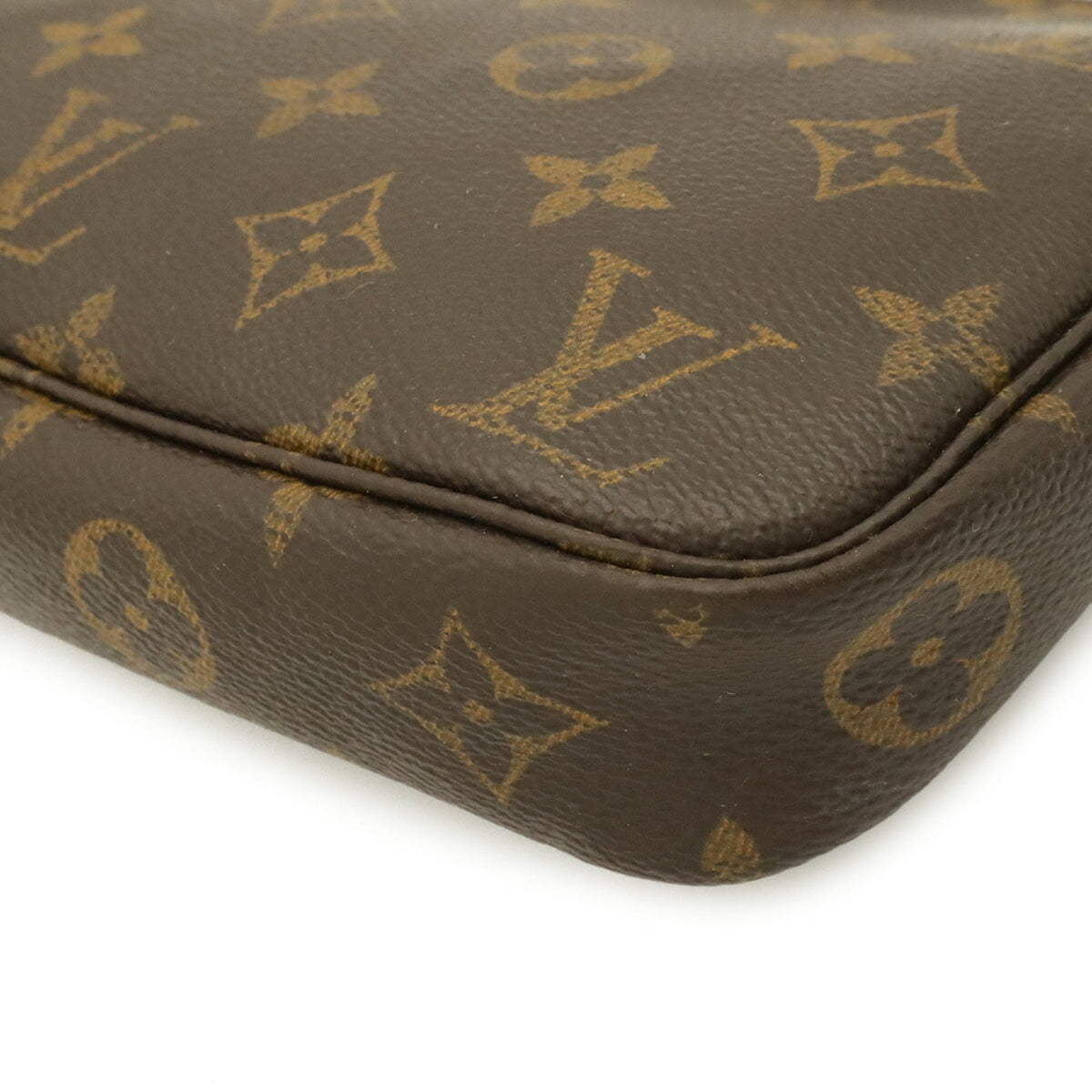 Louis Vuitton Brown Monogram Canvas Handbag Pochette Pouch (Pre-Owned)