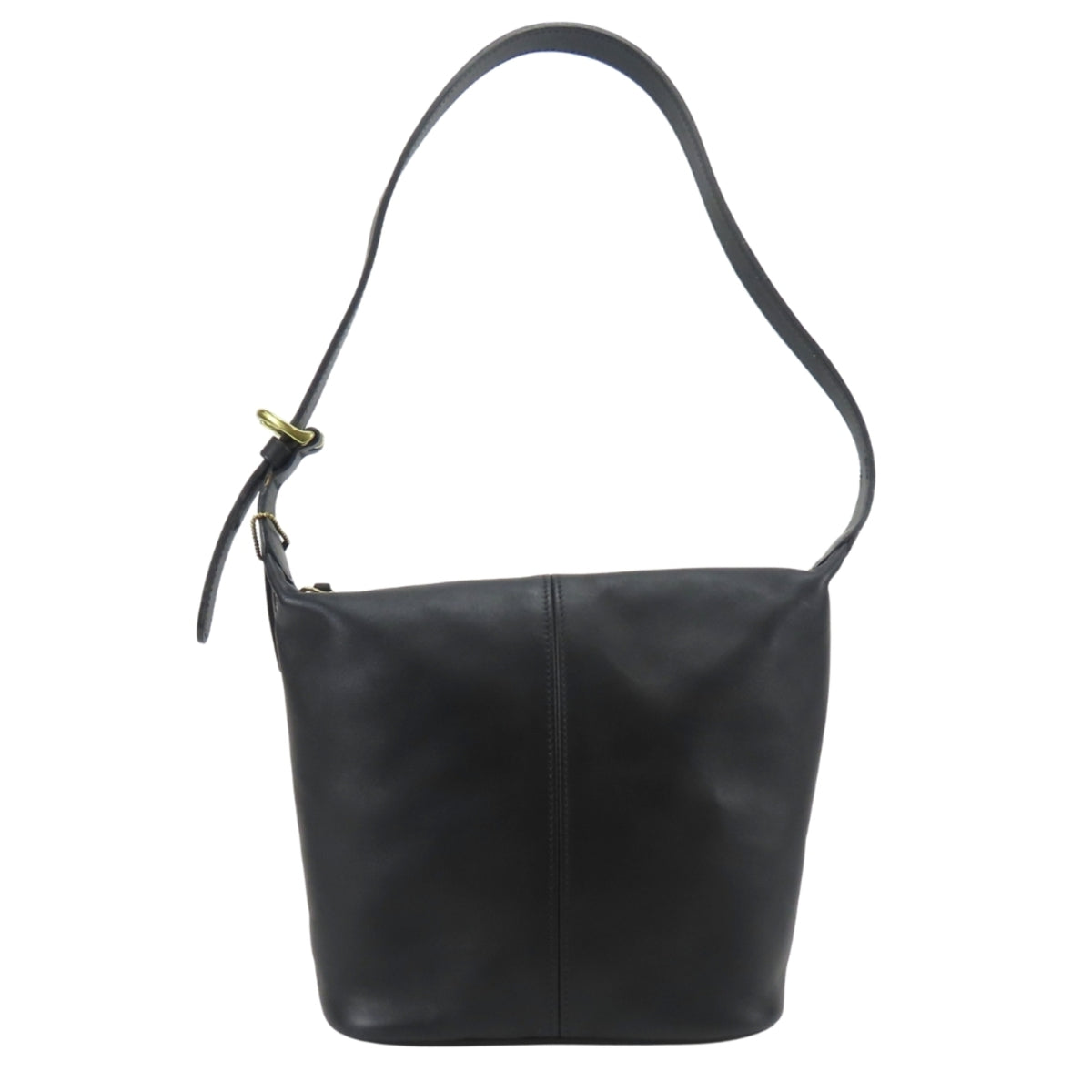 Coach Black Leather Shoulder Bag (Pre-Owned)