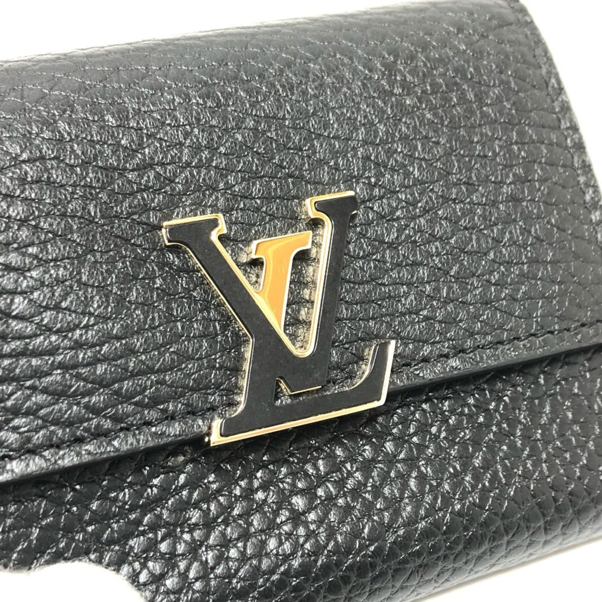 Louis Vuitton Bicolor Black Noir Pink Leather Coin Purse/Coin Case (Pre-Owned)