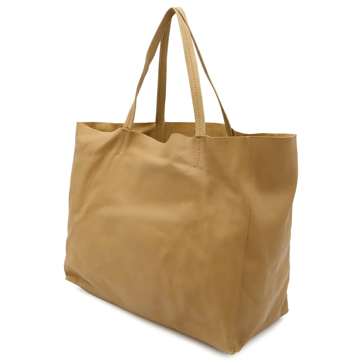 Celine Beige Leather Shoulder Bag Tote Bag (Pre-Owned)