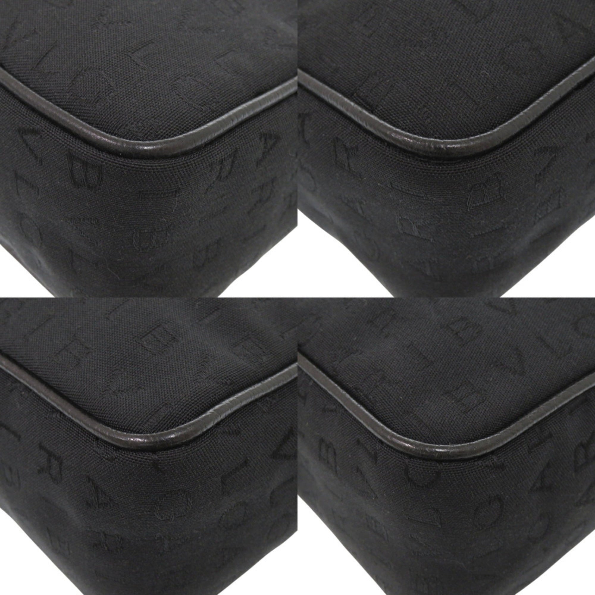 Bvlgari Black Canvas Leather Shoulder Bag (Pre-Owned)
