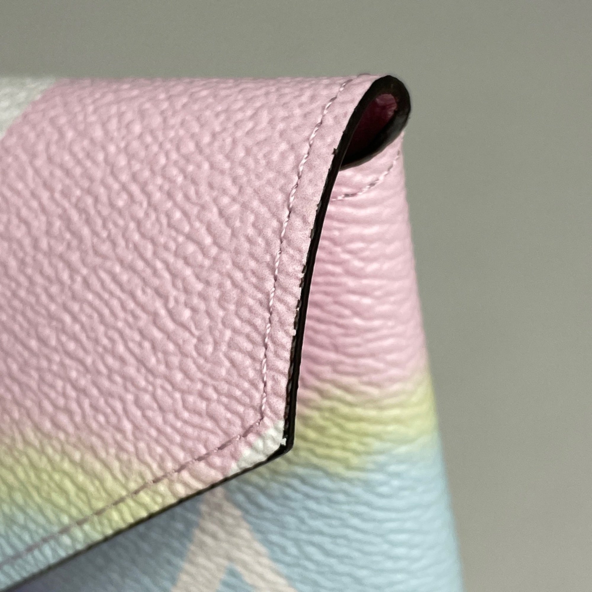 Louis Vuitton Pink Purple Monogram Clutch Bag Pochette Pouch (Pre-Owned)