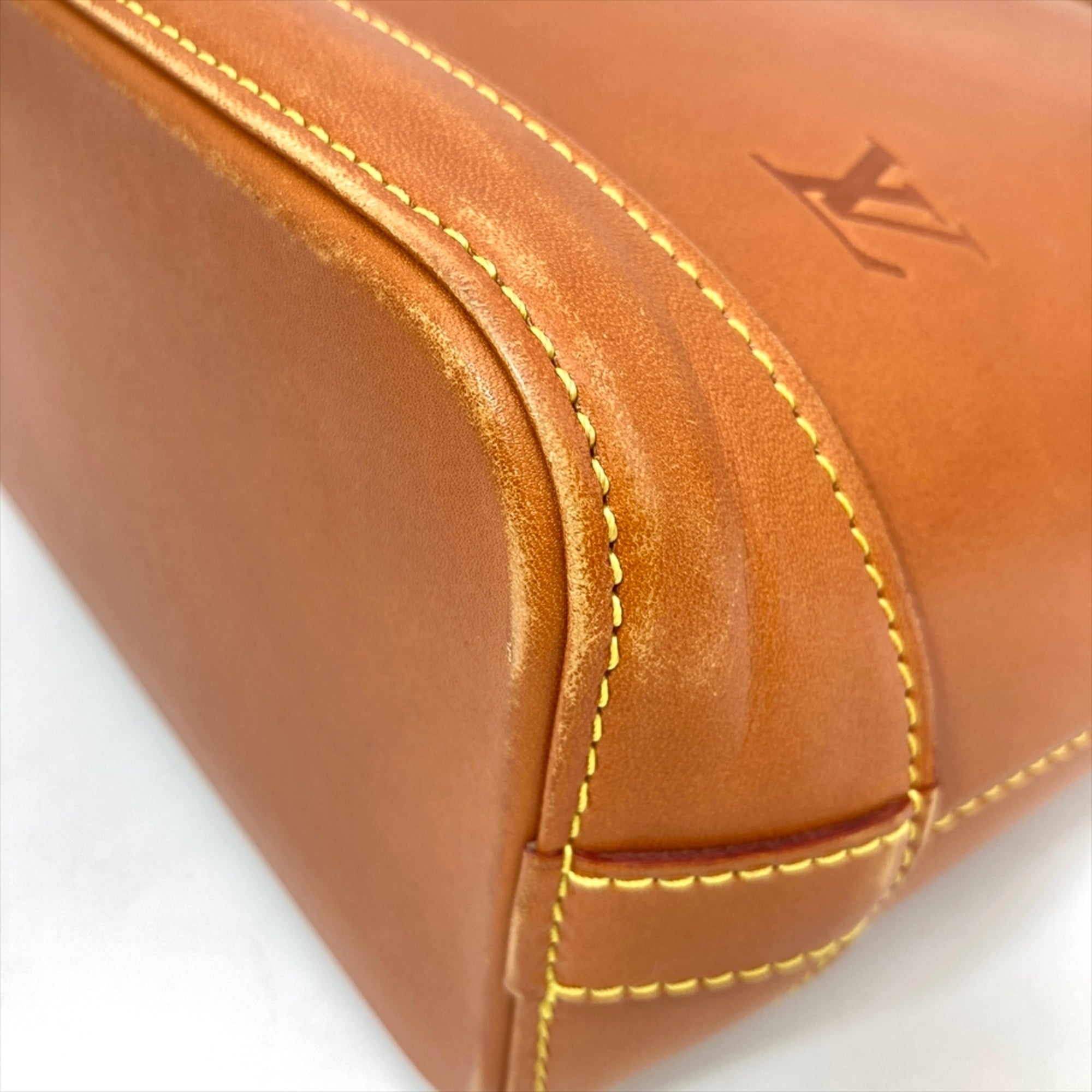 Louis Vuitton Camel Nomade Leather Handbag (Pre-Owned)
